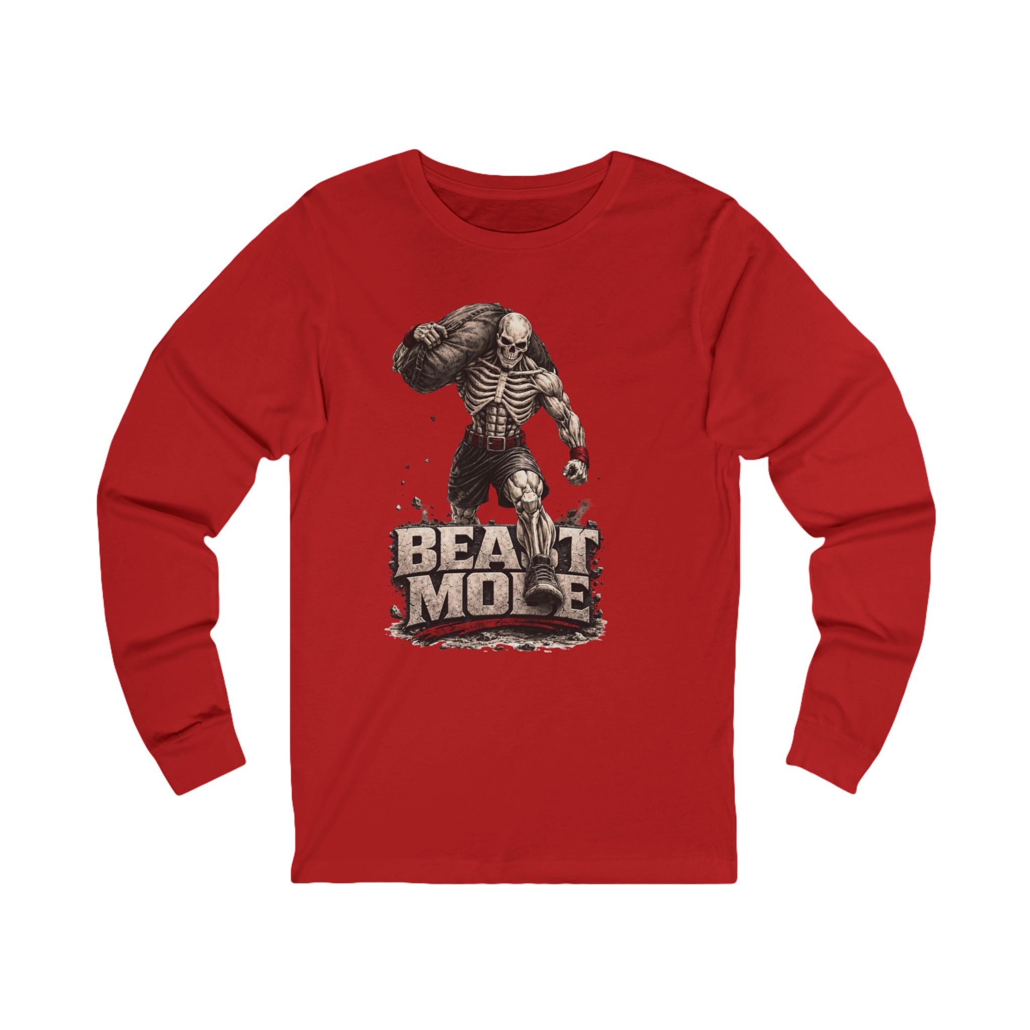 Beast Mode Skeleton Long Sleeve Tee