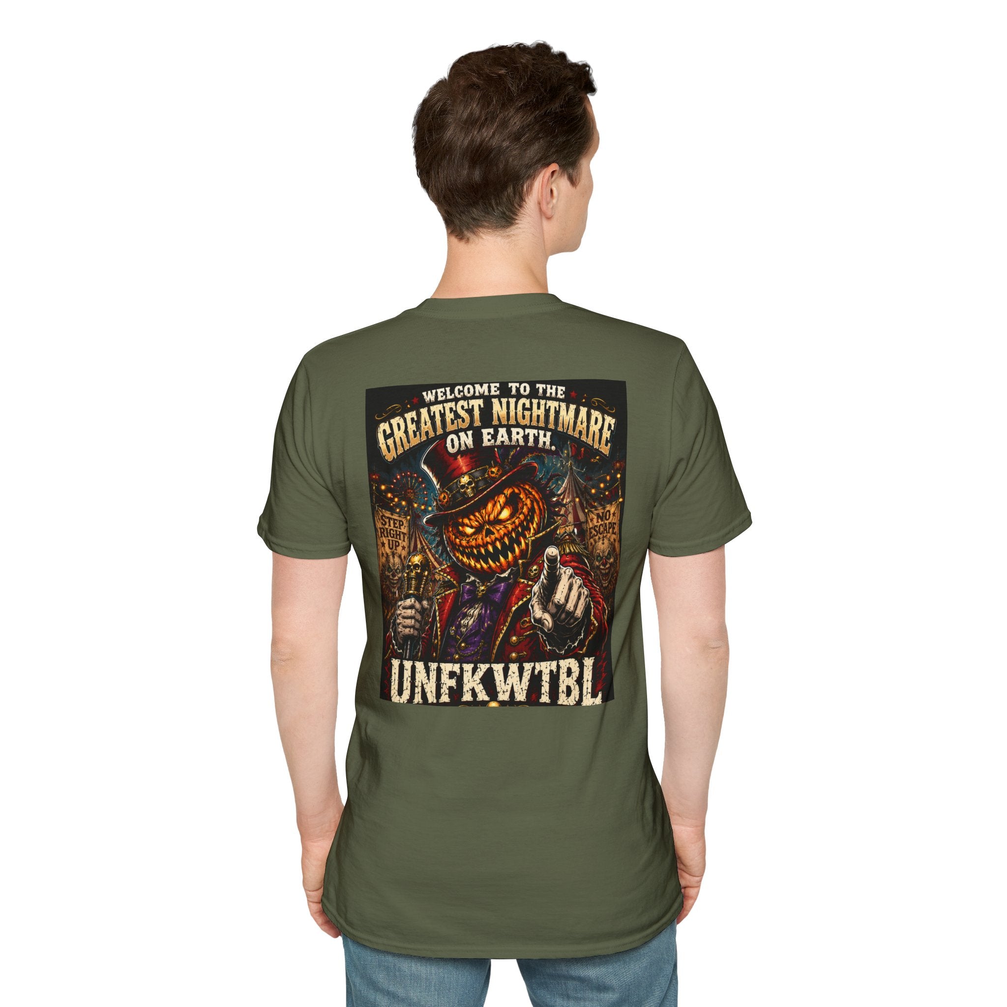 Vintage Pumpkin Skull Tee — Unfkwtbl Halloween Graphic T-Shirt