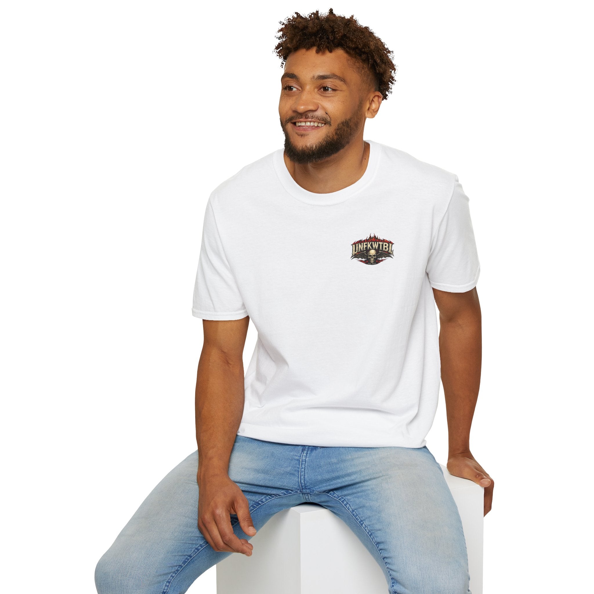 Graphic T-Shirt — 'UNFKWTBL' Vintage Rock Skull Design