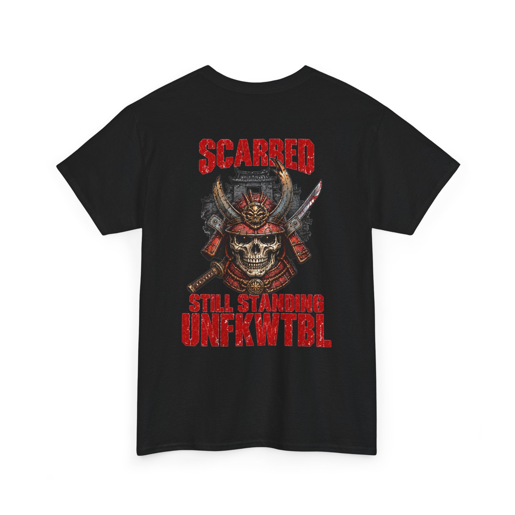 UNFKWTBL Skull Tee — "Scarred Still Standing" Graphic T‑Shirt