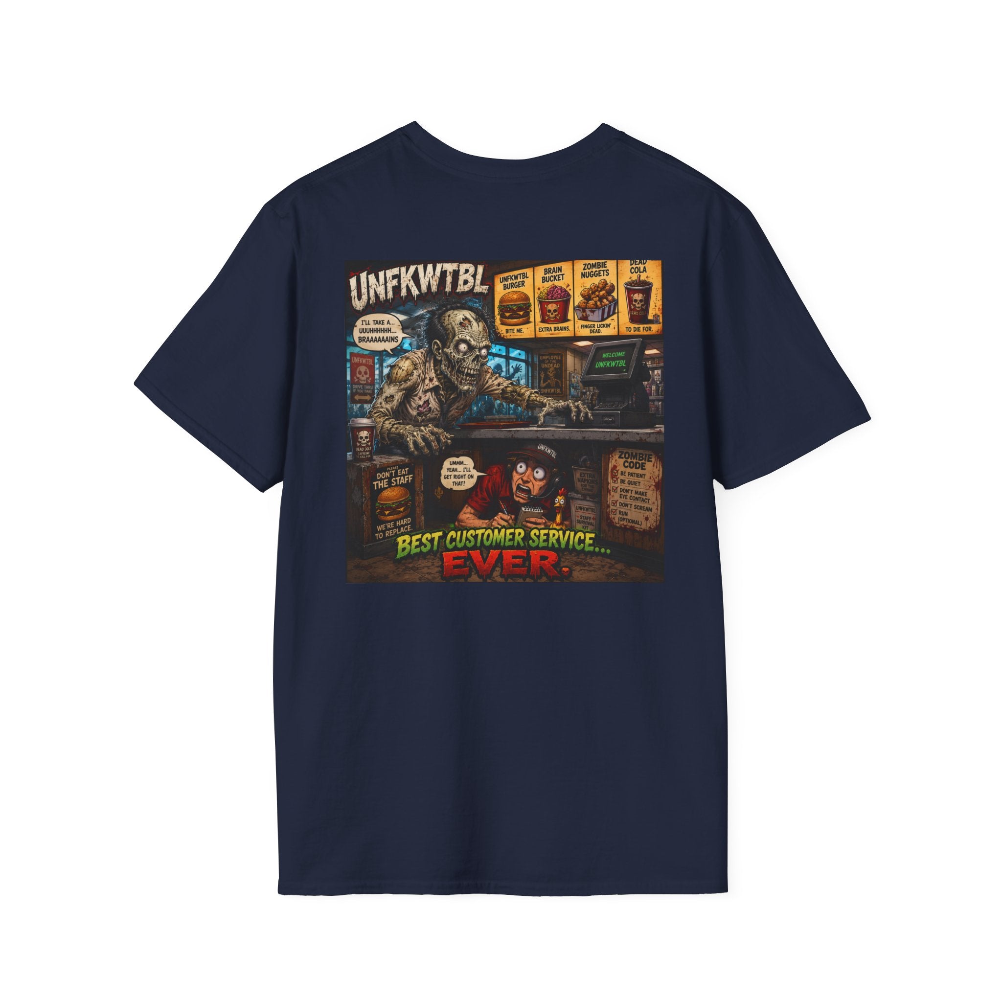 Vintage T-Shirt — "Zombie Wants Fast Food" Band Graphic