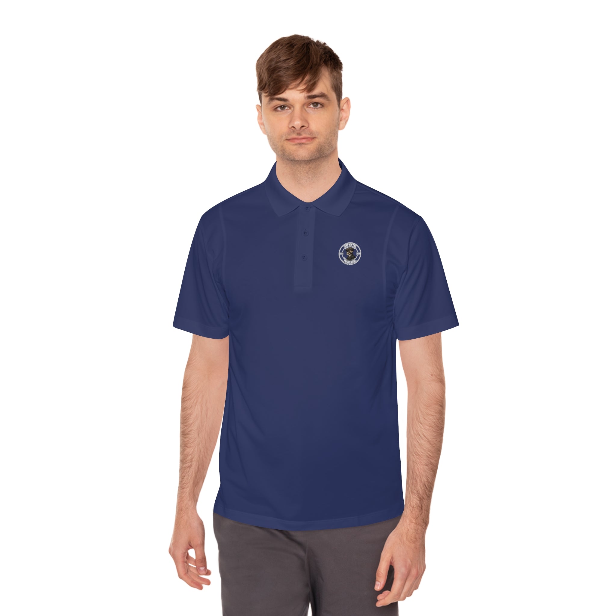 Men's Polo Shirt — Subtle Crest Golf & Work Sport Polo