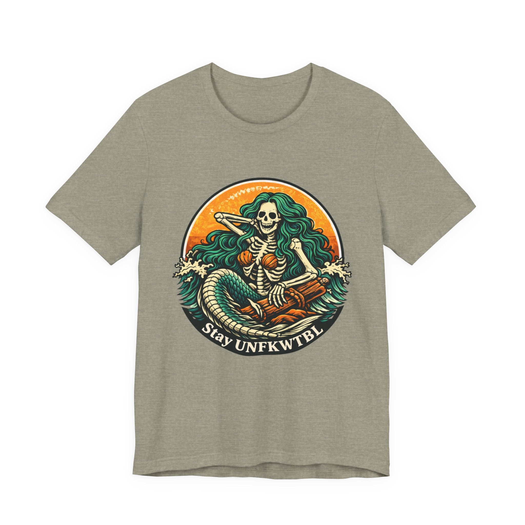 Stay Unfkwtbl Mermaid Skeleton T-Shirt