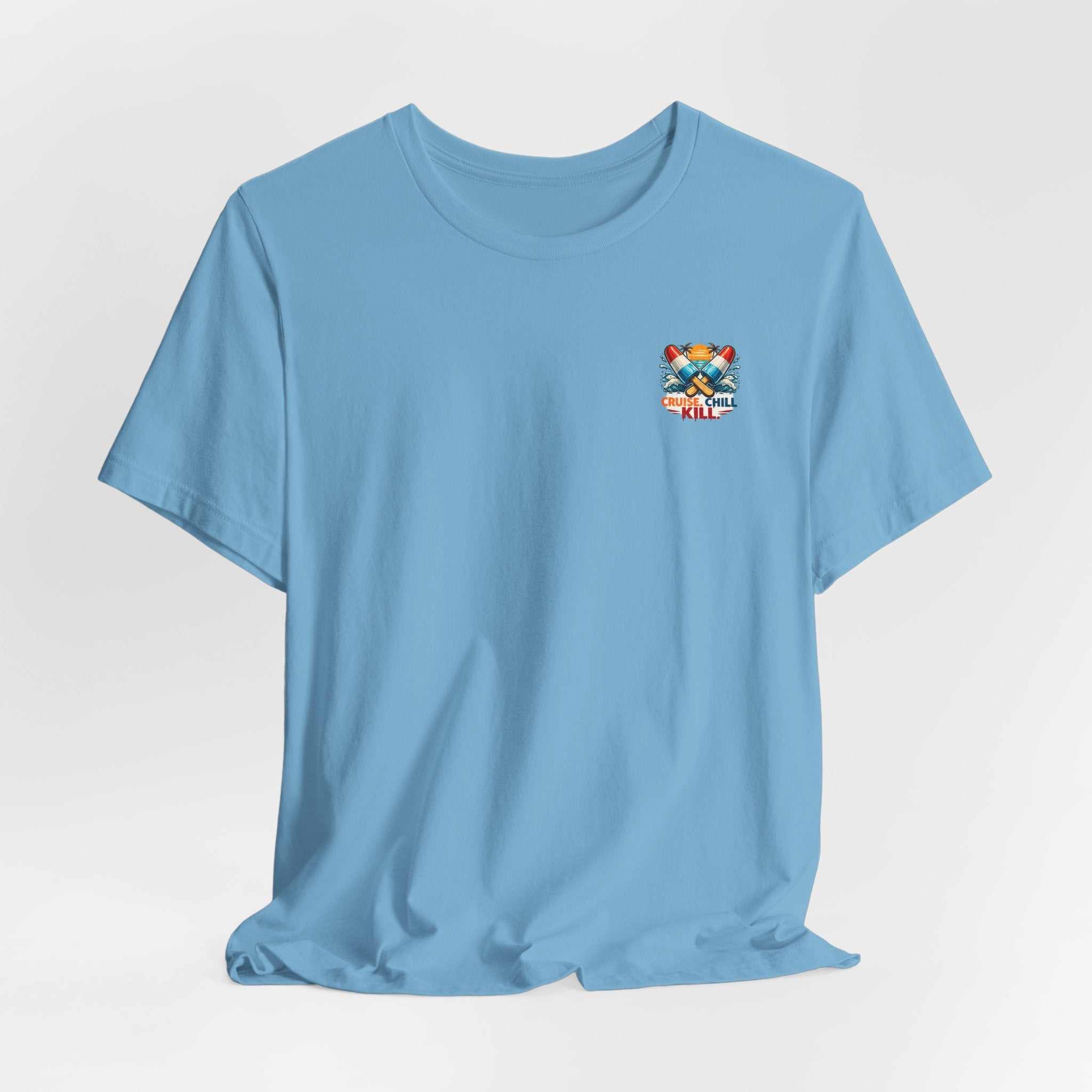 Surf or Die Michael Myers Beach Bike T‑Shirt — Retro Horror Summer Tee