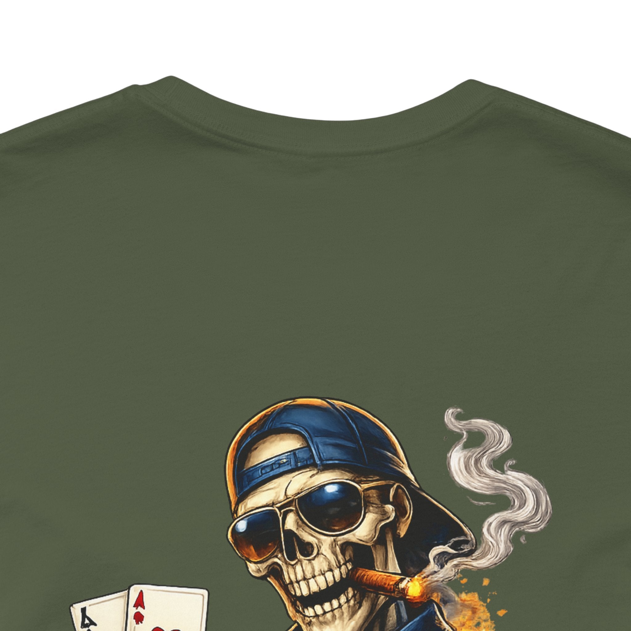 Poker Skeleton Tee — 'Ace' Skull Gambler Graphic T-Shirt