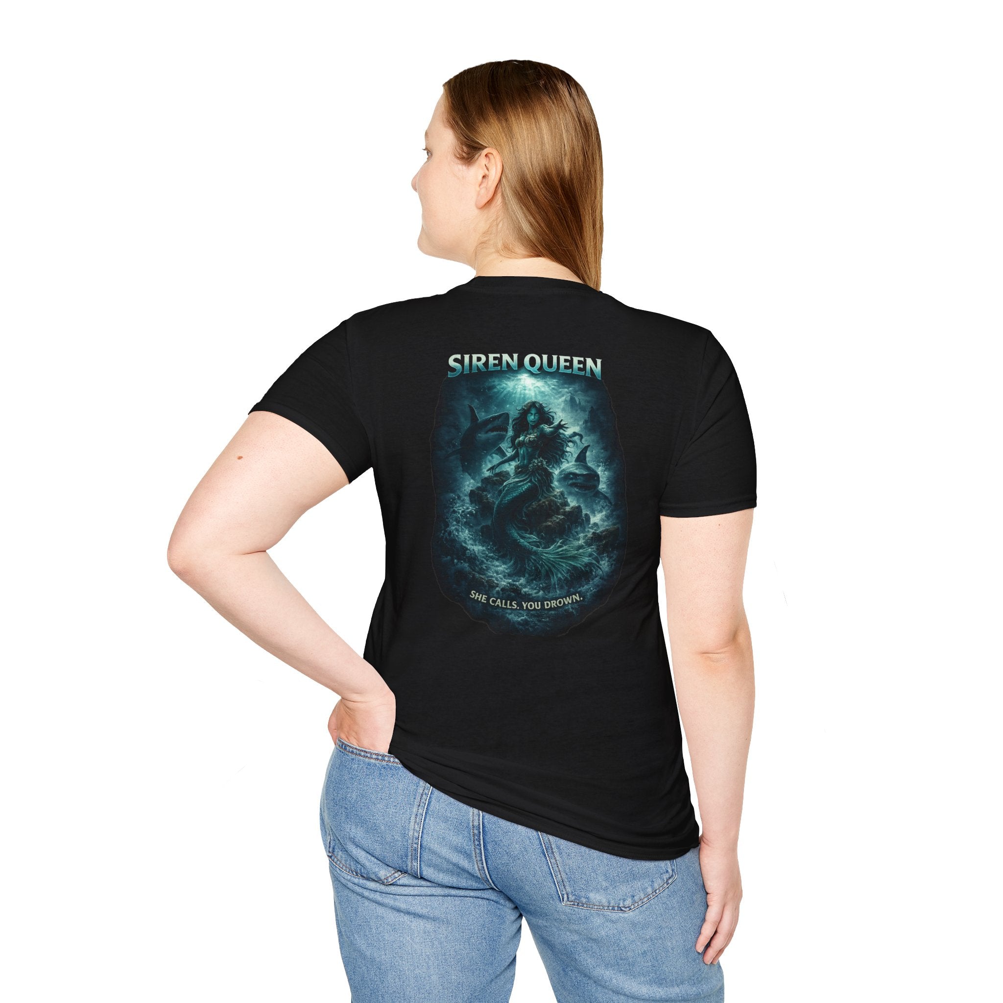 Siren Queen T-Shirt — Oceanic Mermaid Graphic Tee (She Calls You Destiny)