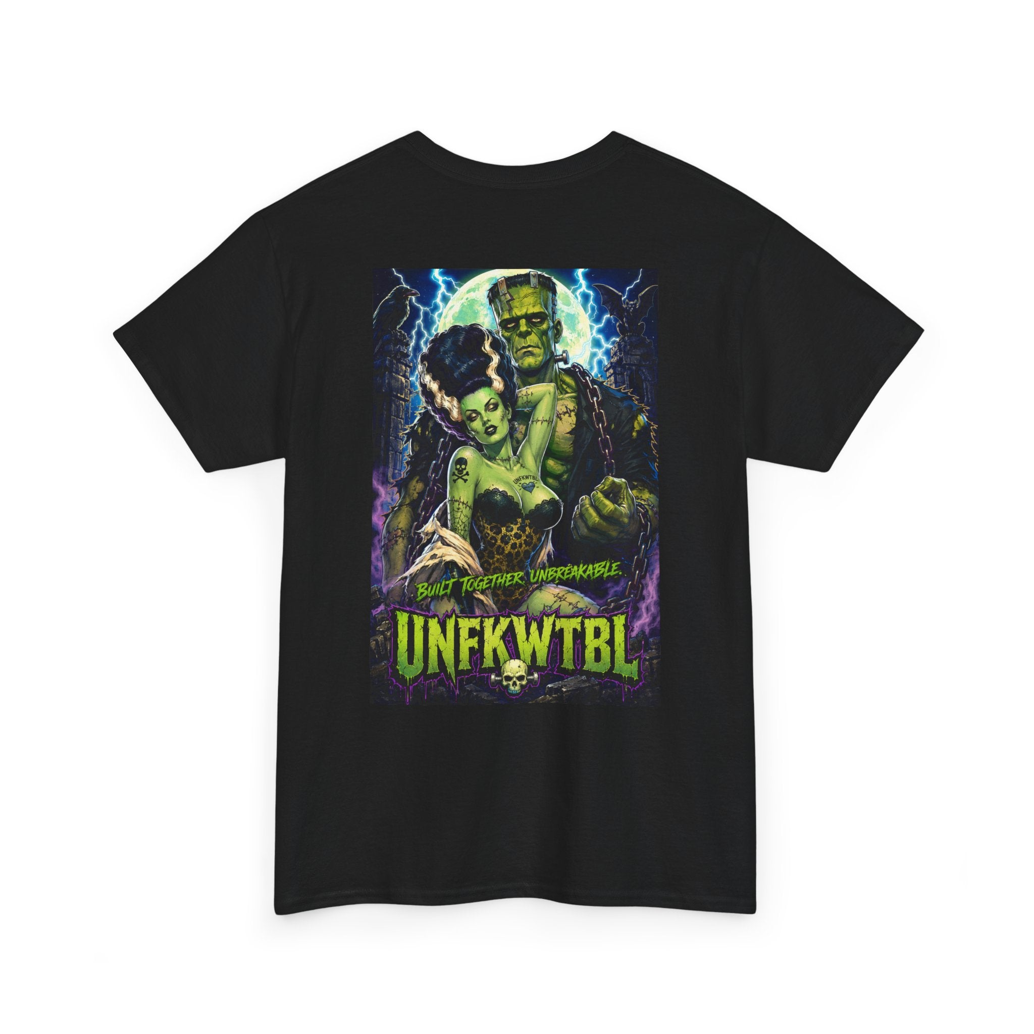 Frankenstein Graphic Tee — "UNFKWTBL" Retro Horror Poster T-Shirt