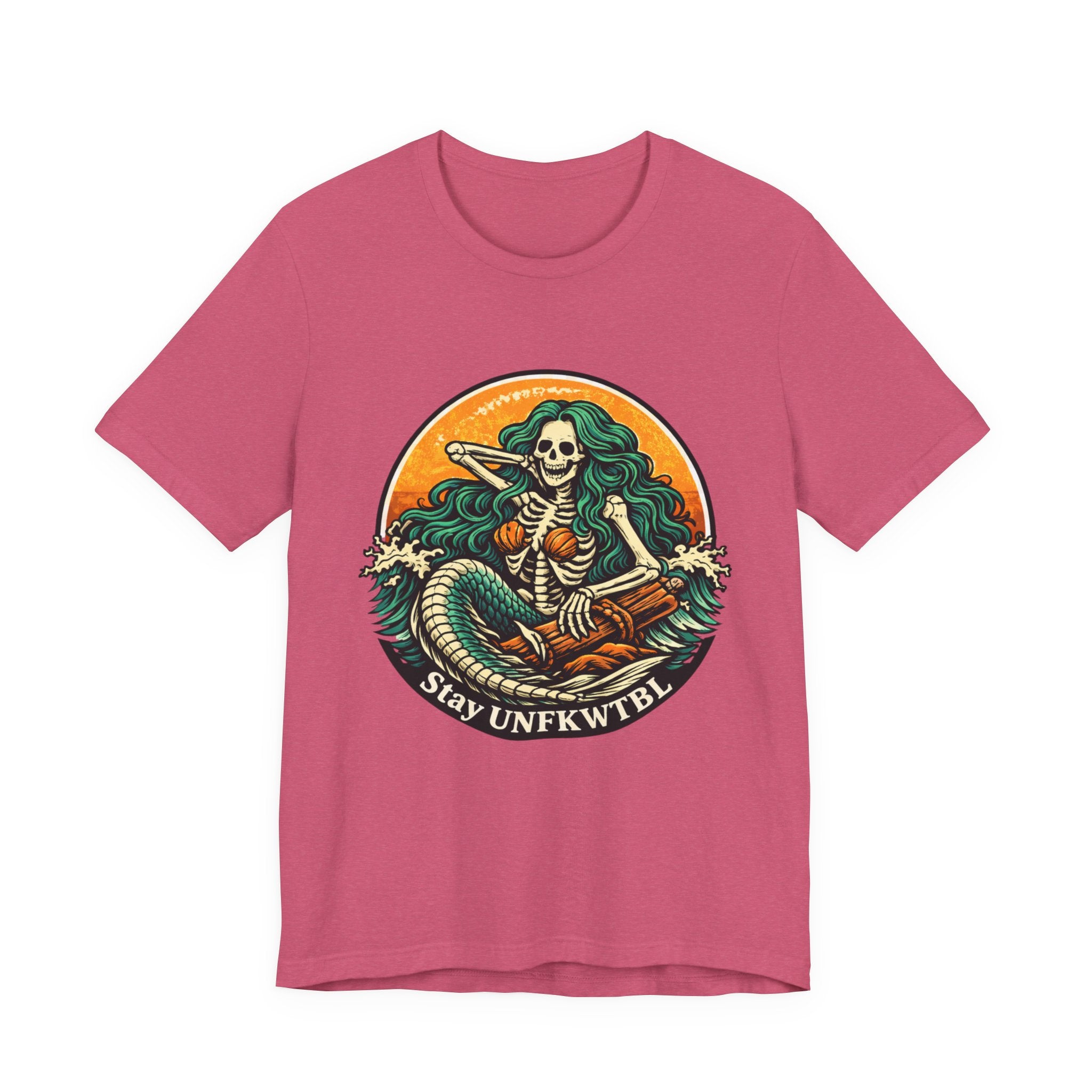Stay Unfkwtbl Mermaid Skeleton T-Shirt