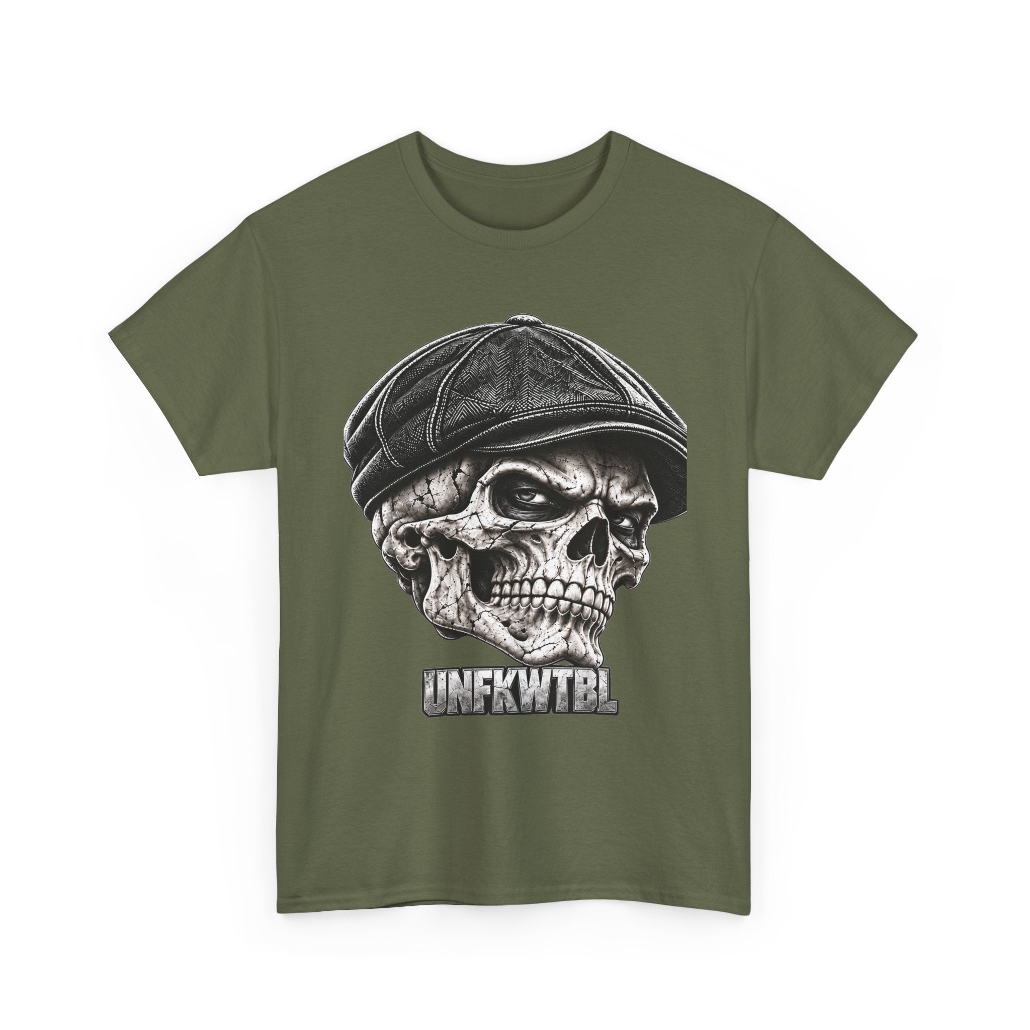 Skull Cap 'UNFKWTBL' Graphic Tee — Edgy Gothic Streetwear T-Shirt