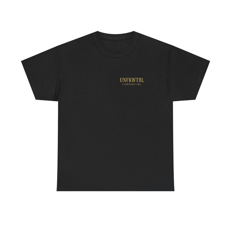 Unisex black heavy cotton tee with Michael Myers Calm Before the Kill design, high-quality fabric, and ribbed collar for Halloween fans