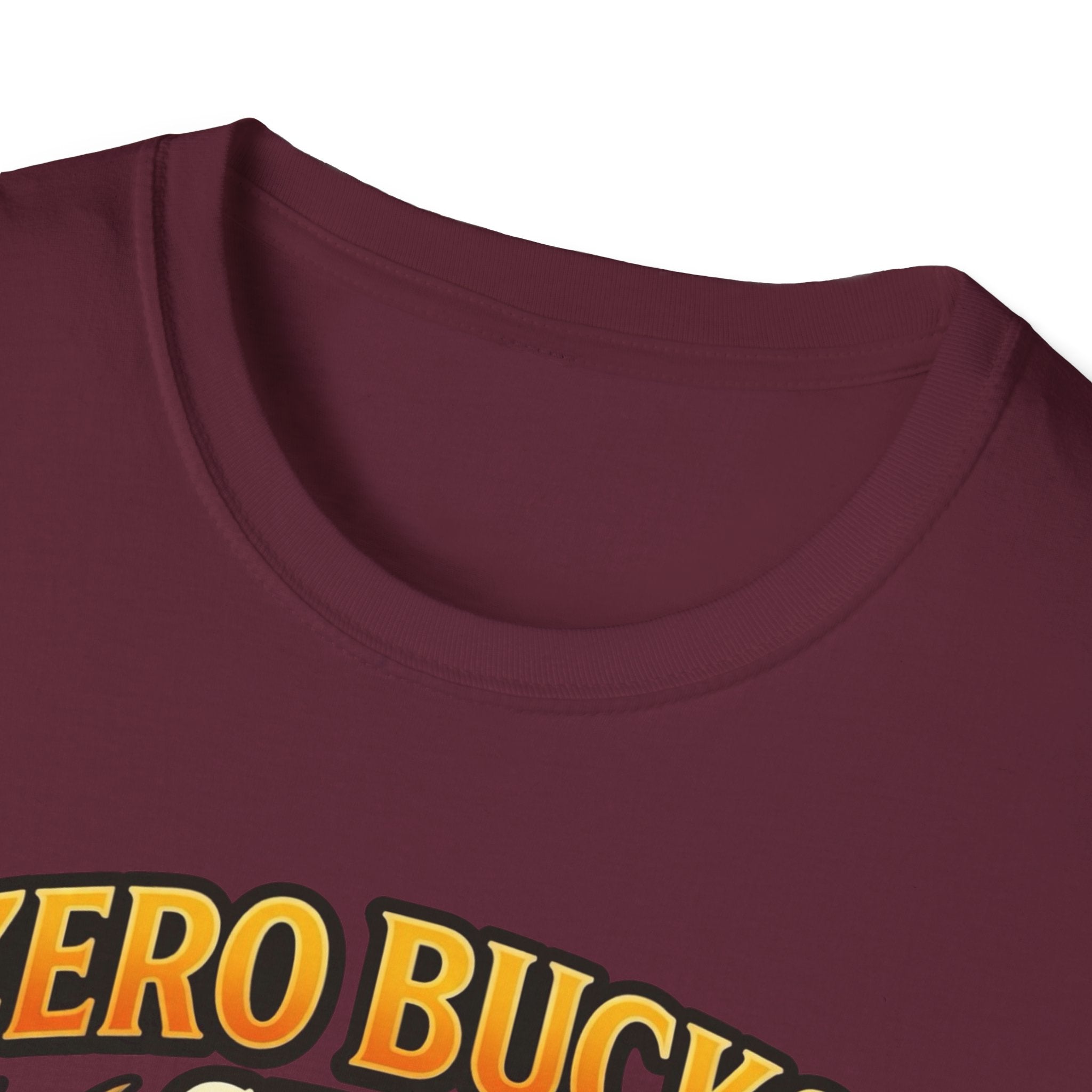Zero Bucks Given Deer Skull T-Shirt — Funny Hunting Skull Tee