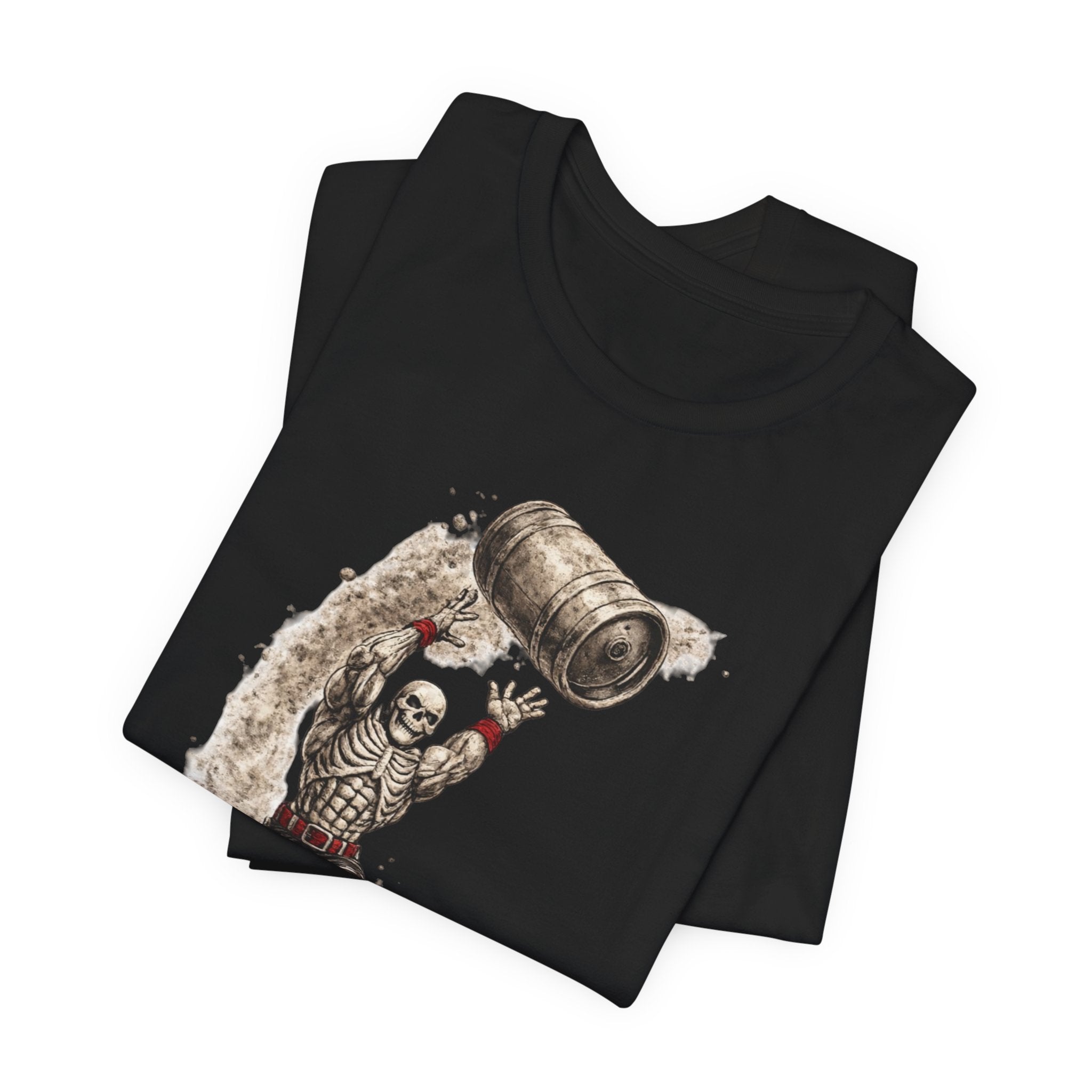 Send It Skull Rider T-Shirt — Vintage Skeleton Keg Surfing Tee