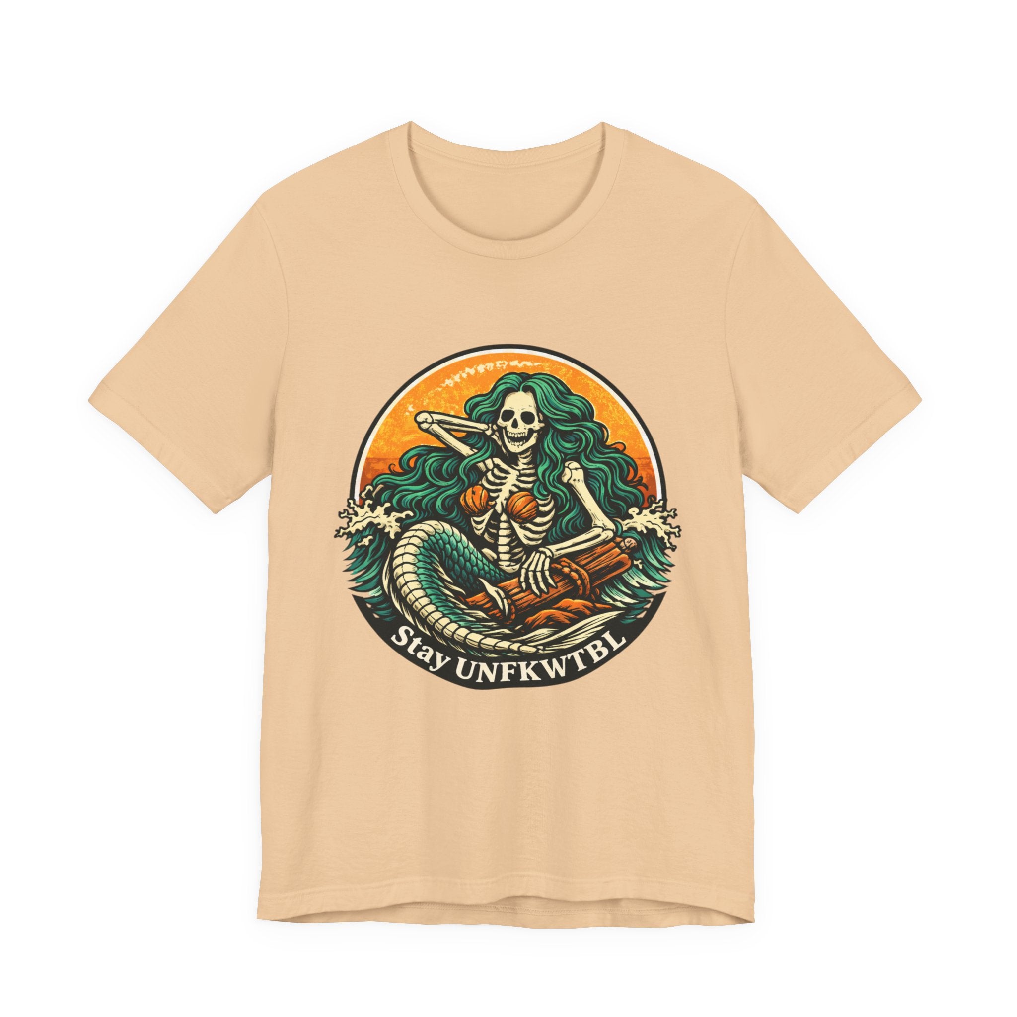 Stay Unfkwtbl Mermaid Skeleton T-Shirt