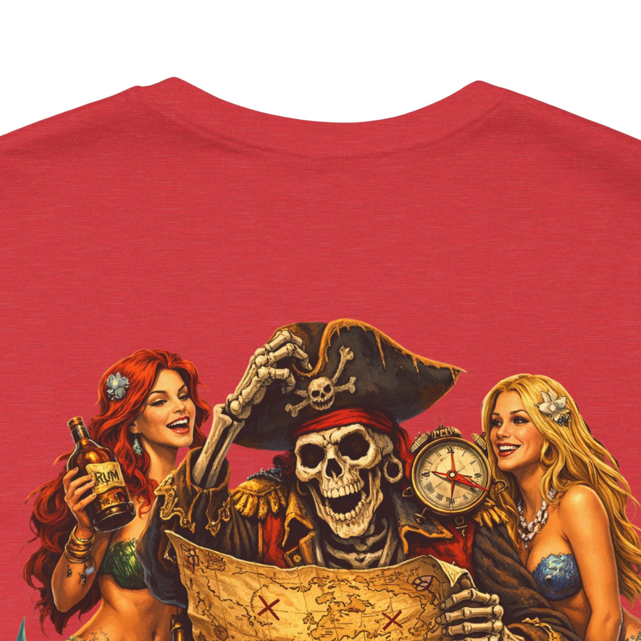 Pirate Skull Treasure Tee – "Trust the Rum Not the Plan"
