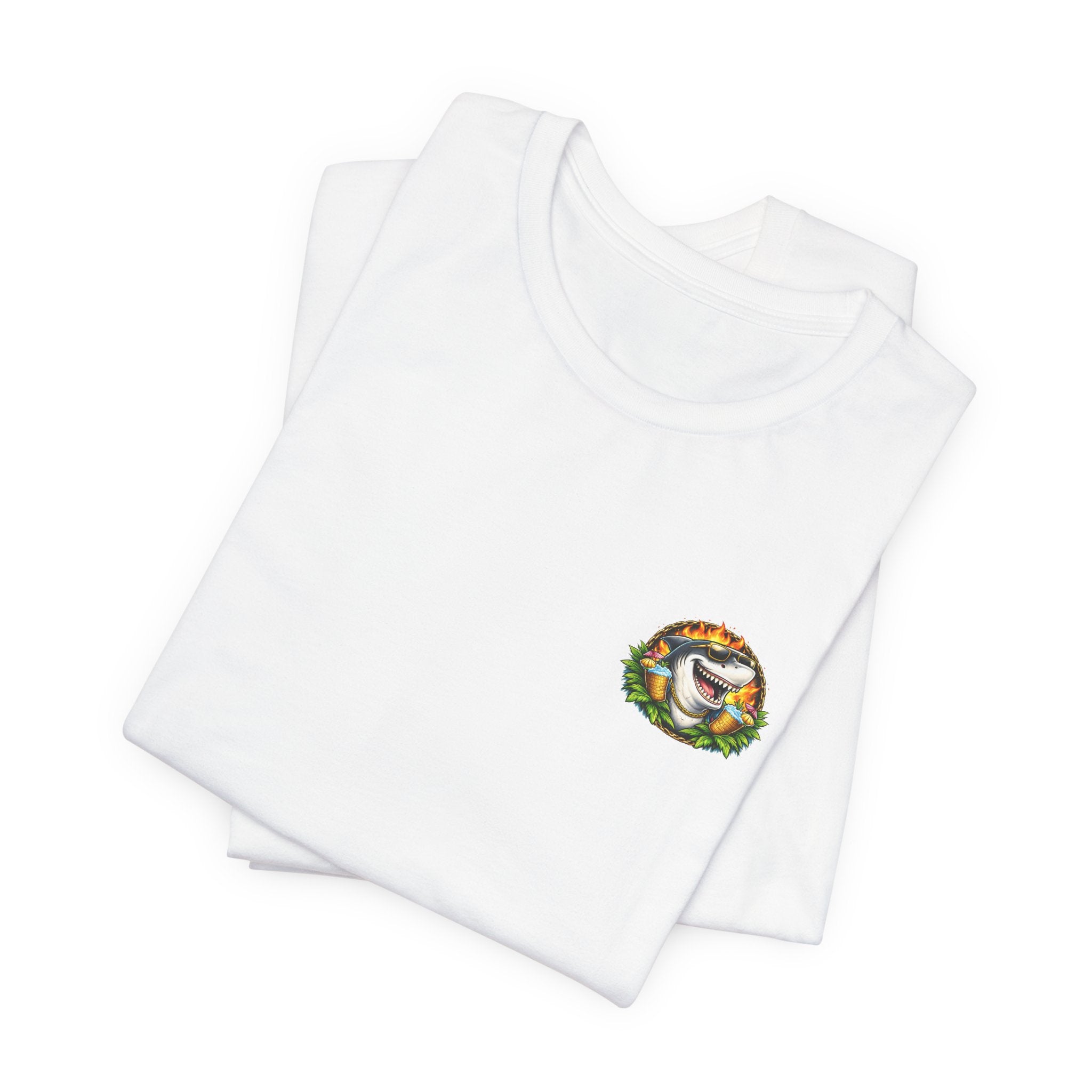 Shark Bonfire Tee — "Sharks Don’t Tan, We Toast" Graphic T-Shirt