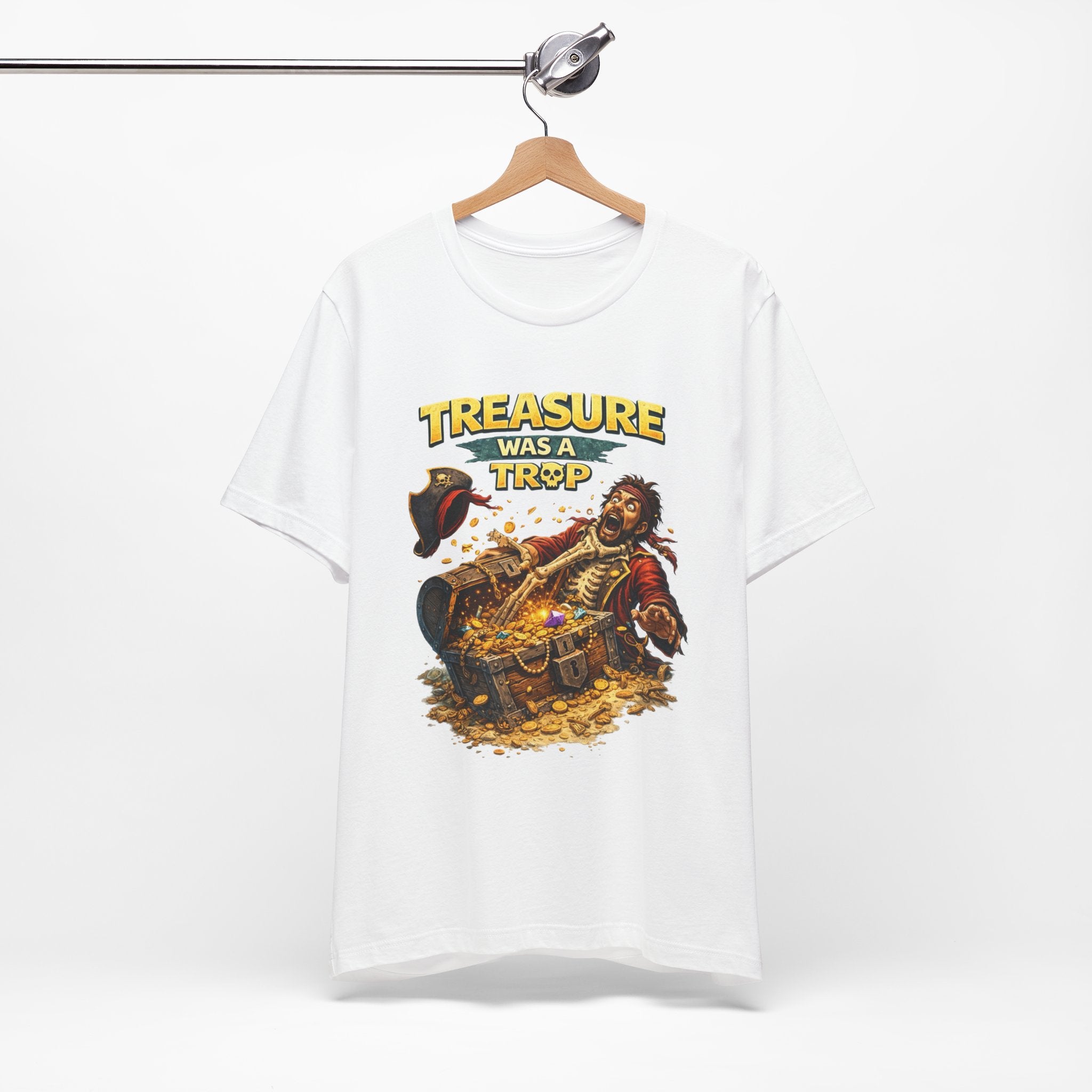 Pirate Treasure Tee — "Treasure Was a Trap" Graphic T-Shirt