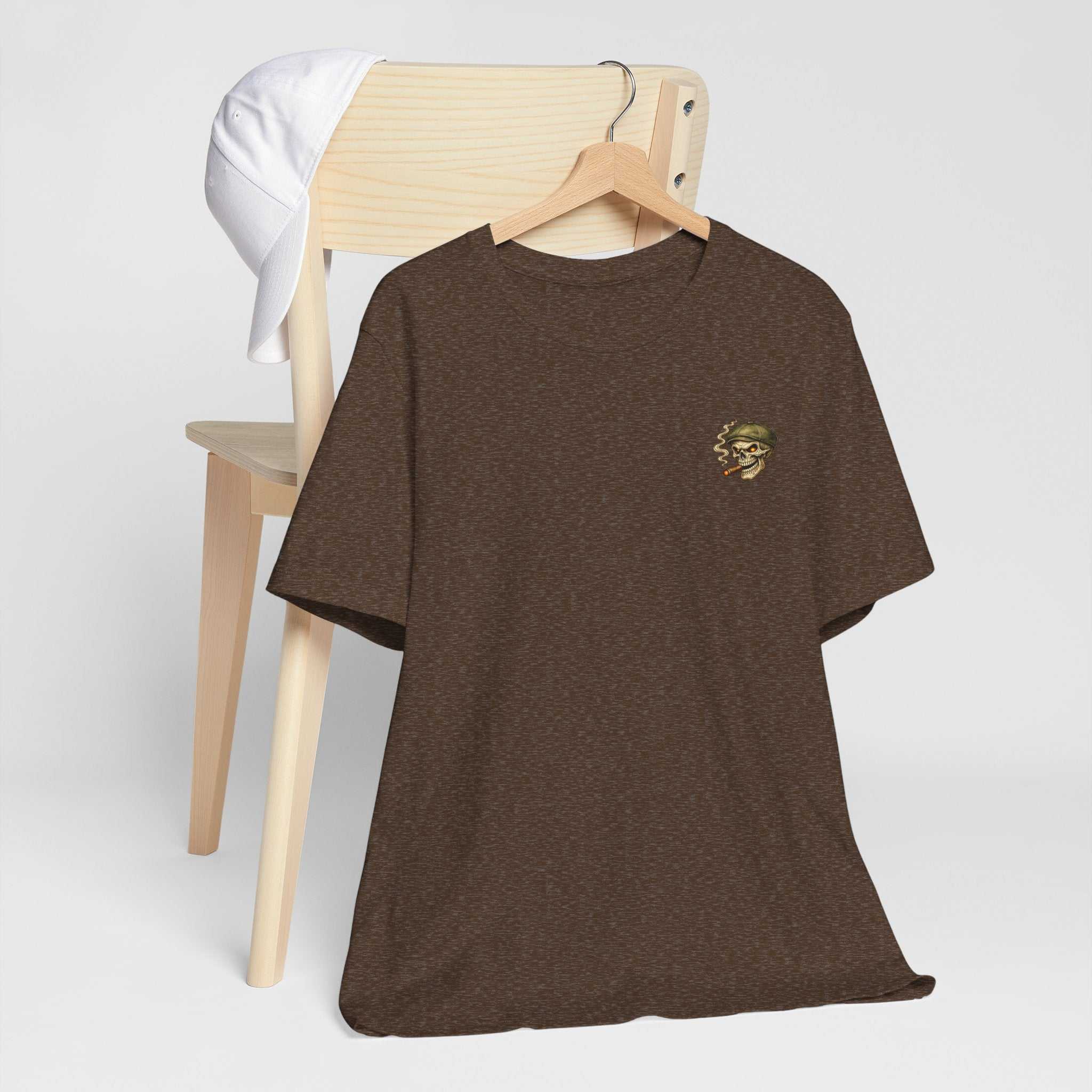 Slow Burn Survivor T-Shirt — Vintage Skull Motorcycle Flame Tee