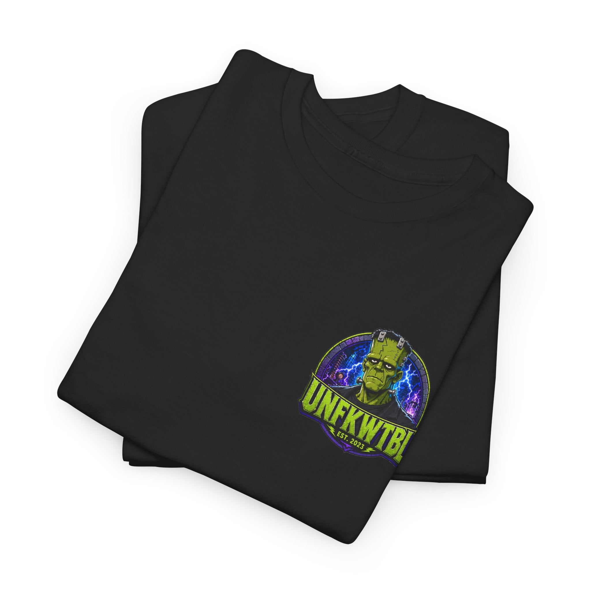 Frankenstein Lab Graphic Tee — "UNFKWTBL" Horror Sci‑Fi T-Shirt