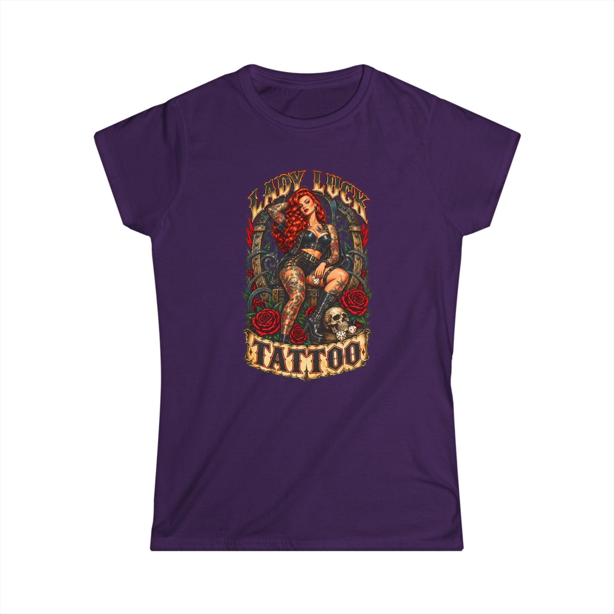 Lady Luck Tattoo Rebel Pinup Women’s Tee