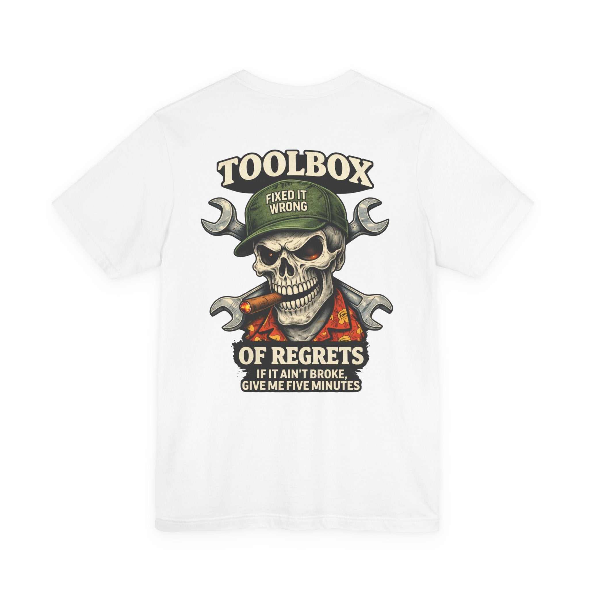 Toolbox of Regrets Skull T-Shirt — Funny Mechanic Gift