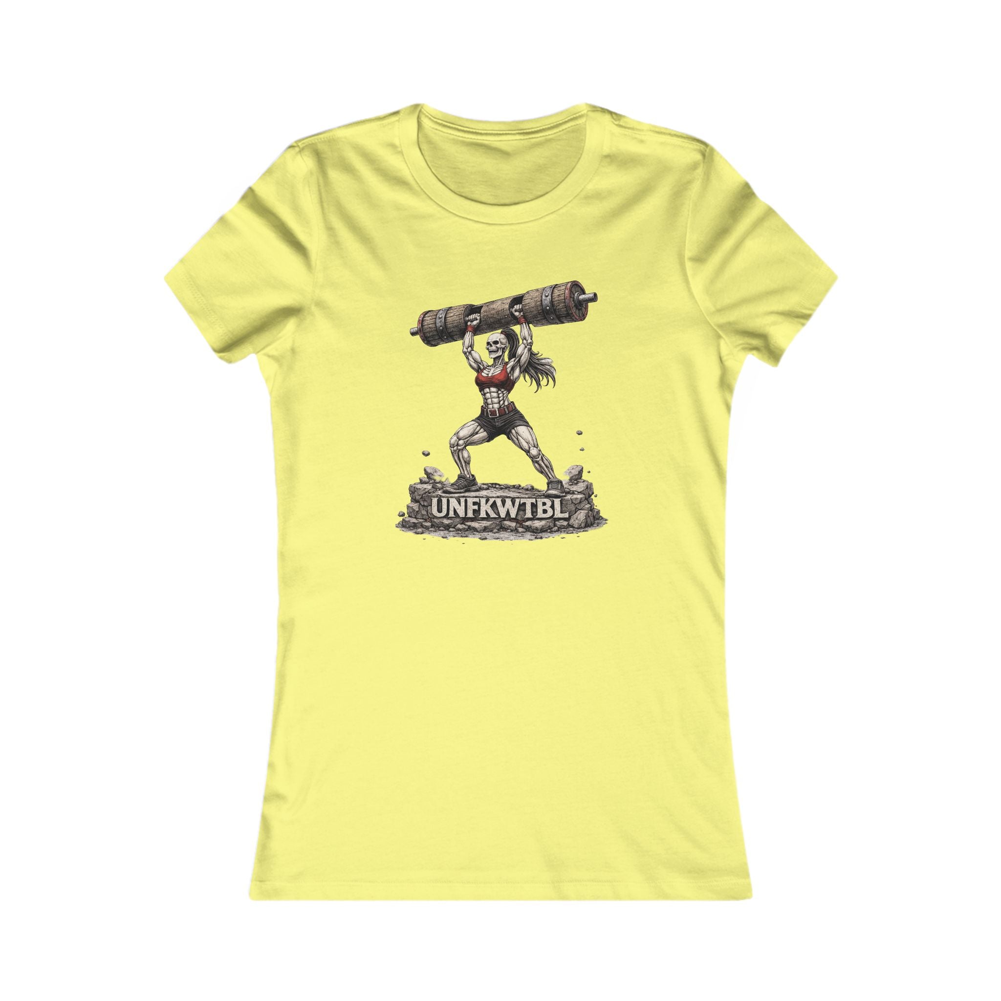 Women’s Graphic Tee — Strongwoman Lifting Log "UNFKWTBLE"