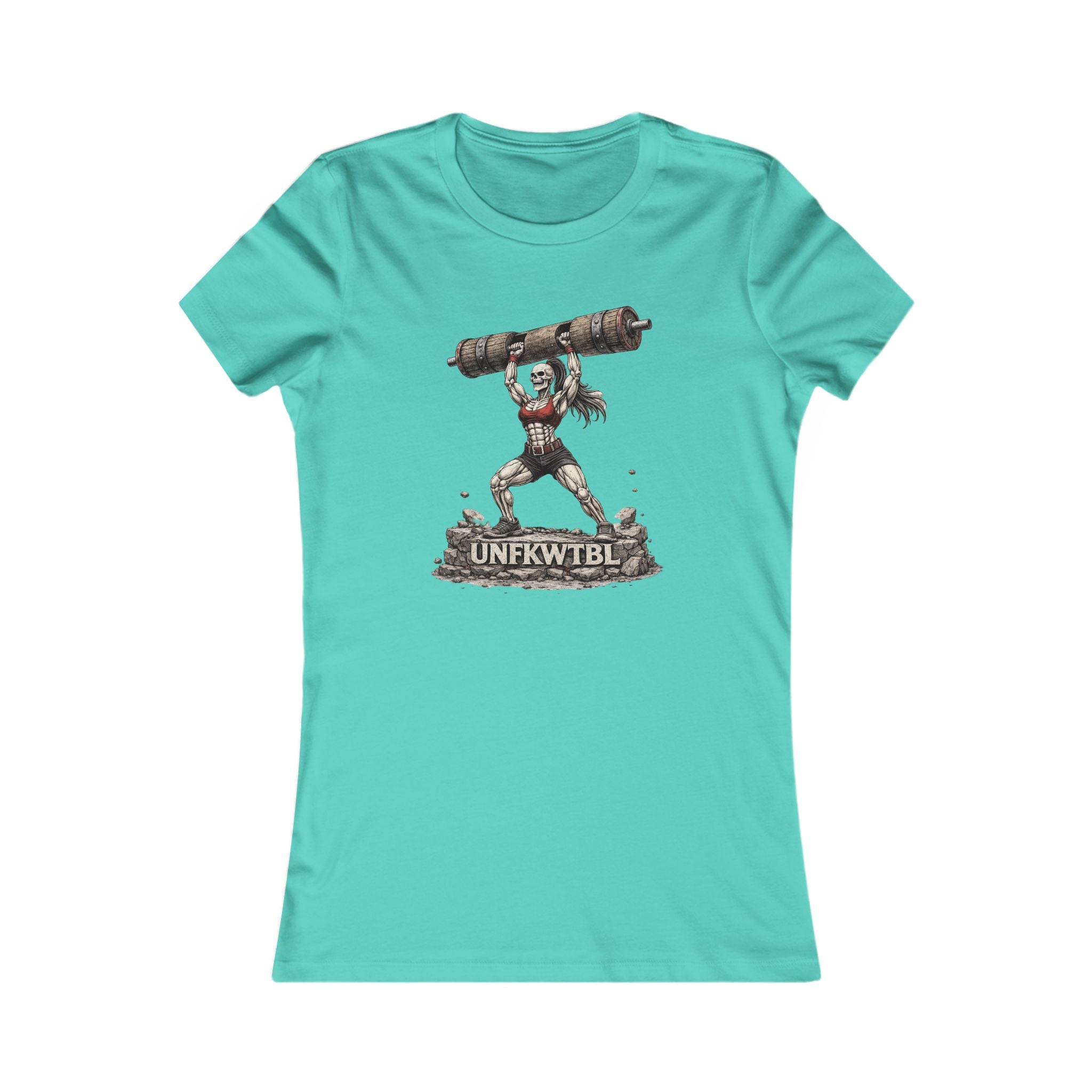 Women’s Graphic Tee — Strongwoman Lifting Log "UNFKWTBLE"