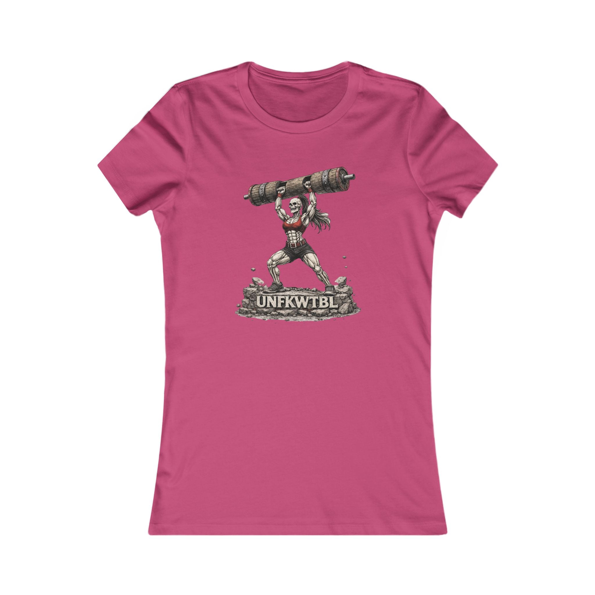 Women’s Graphic Tee — Strongwoman Lifting Log "UNFKWTBLE"