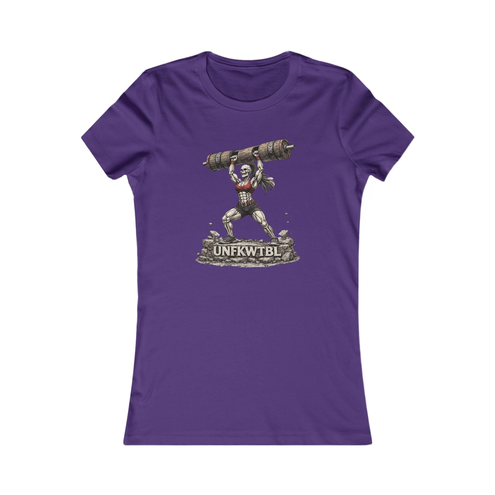 Women’s Graphic Tee — Strongwoman Lifting Log "UNFKWTBLE"