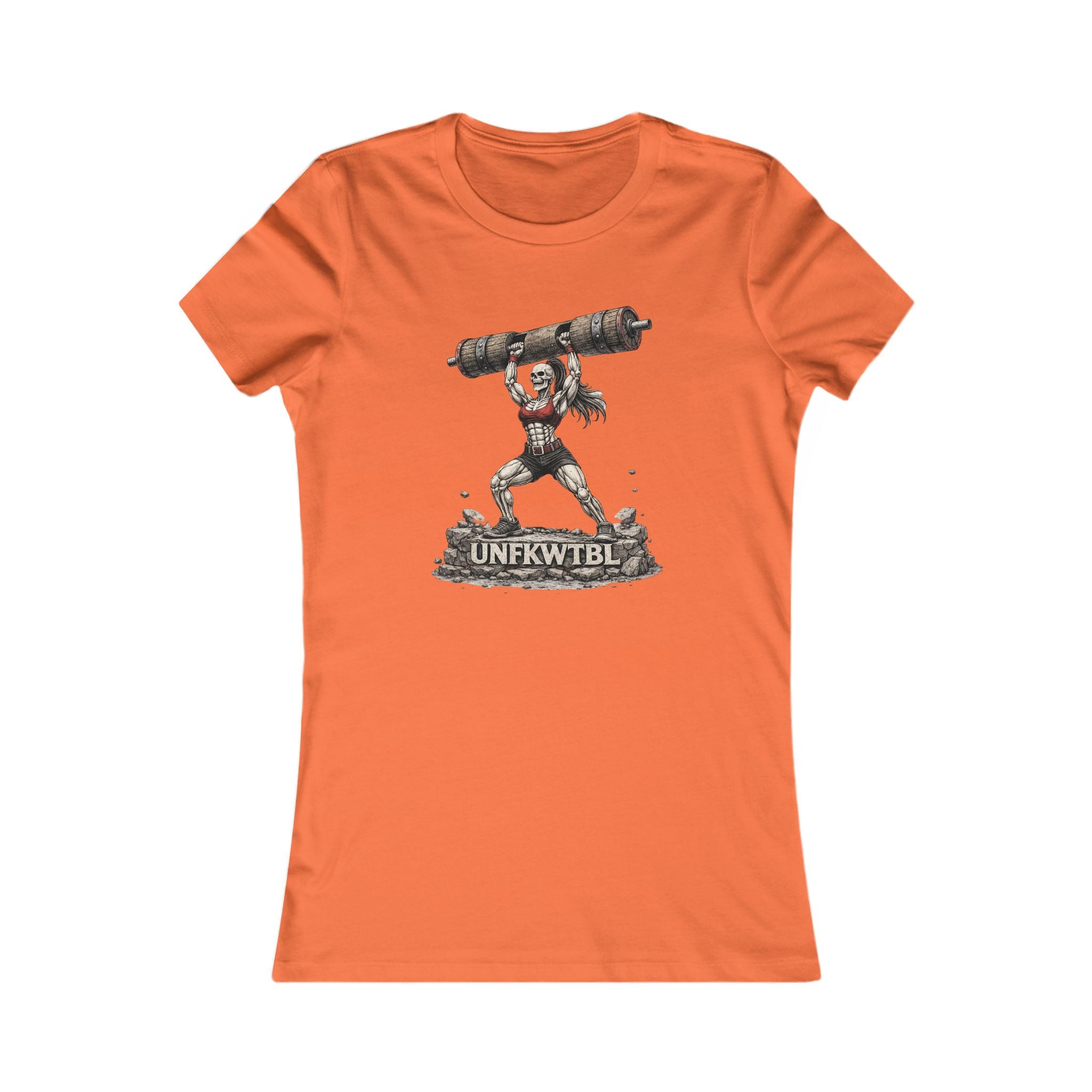 Women’s Graphic Tee — Strongwoman Lifting Log "UNFKWTBLE"
