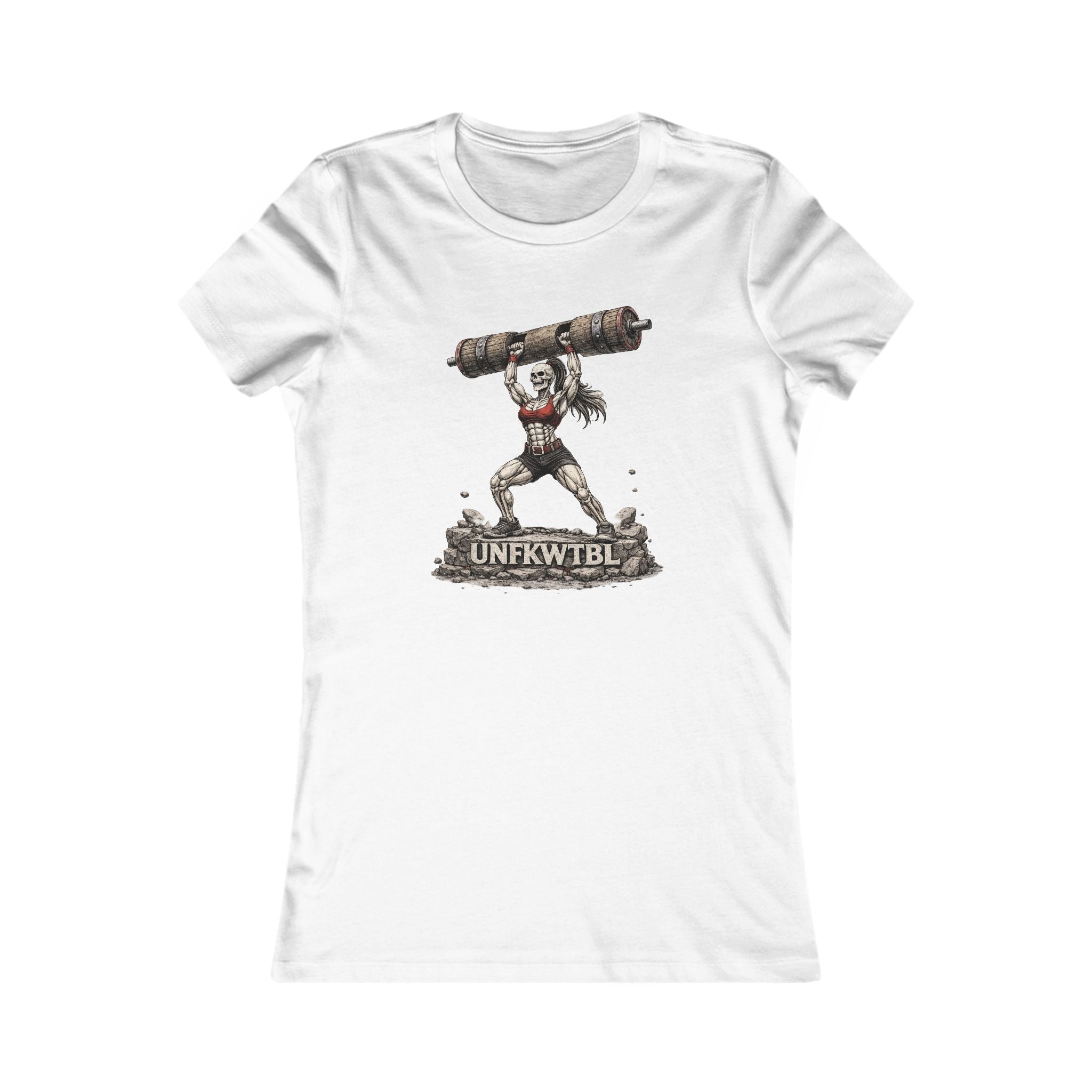 Women’s Graphic Tee — Strongwoman Lifting Log "UNFKWTBLE"
