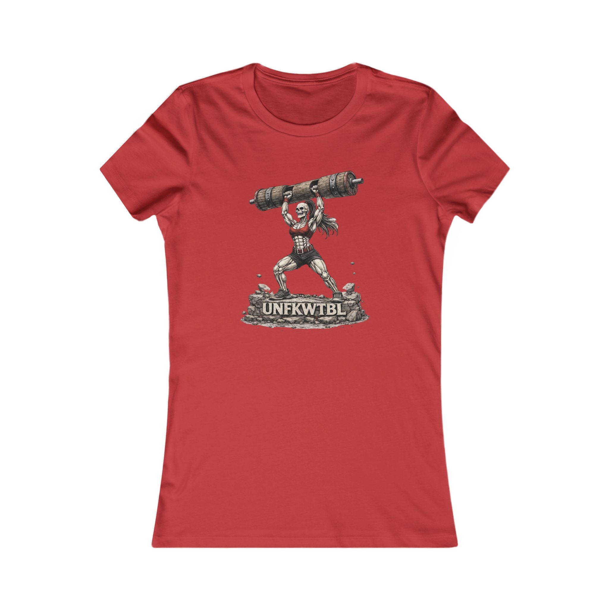 Women’s Graphic Tee — Strongwoman Lifting Log "UNFKWTBLE"