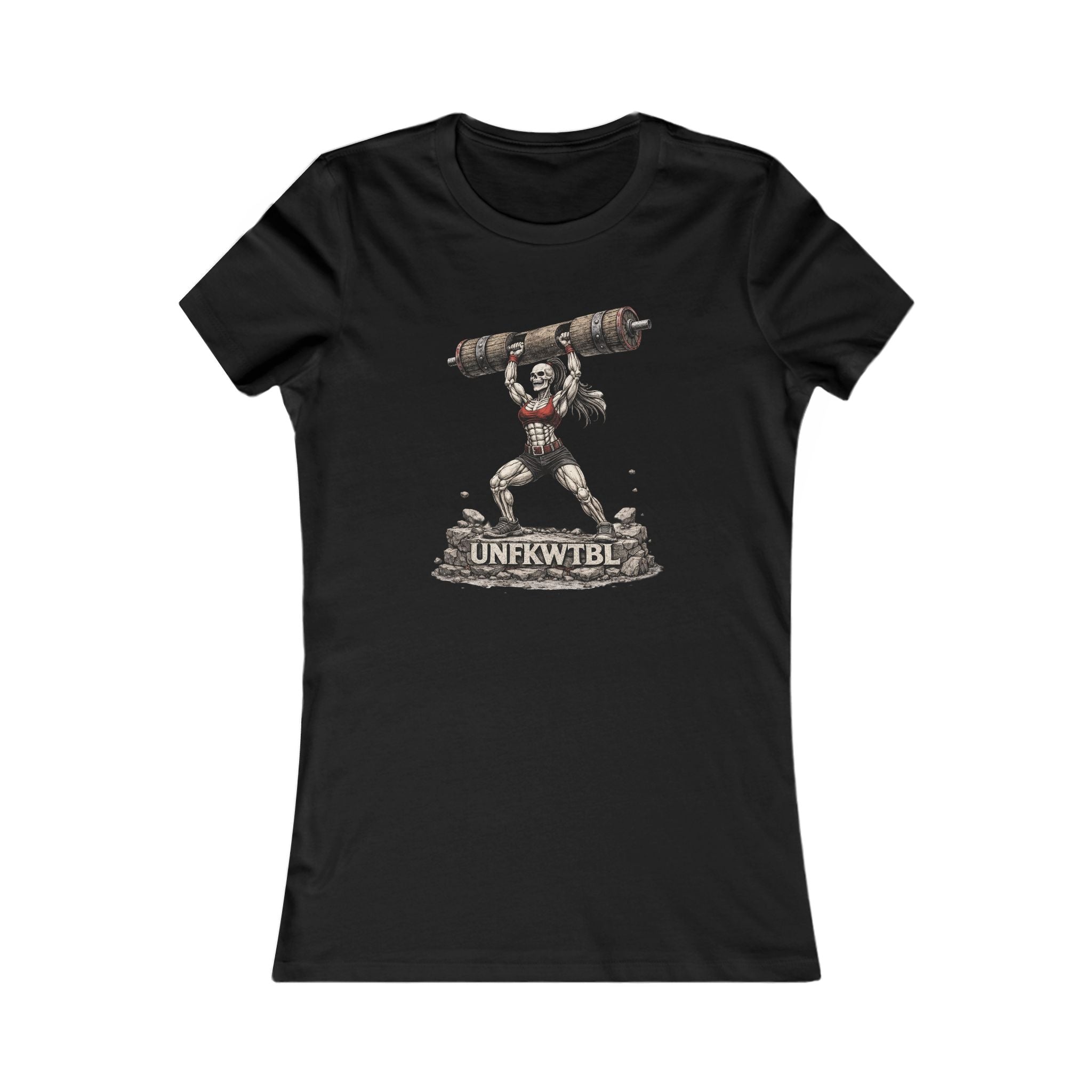 Women’s Graphic Tee — Strongwoman Lifting Log "UNFKWTBLE"
