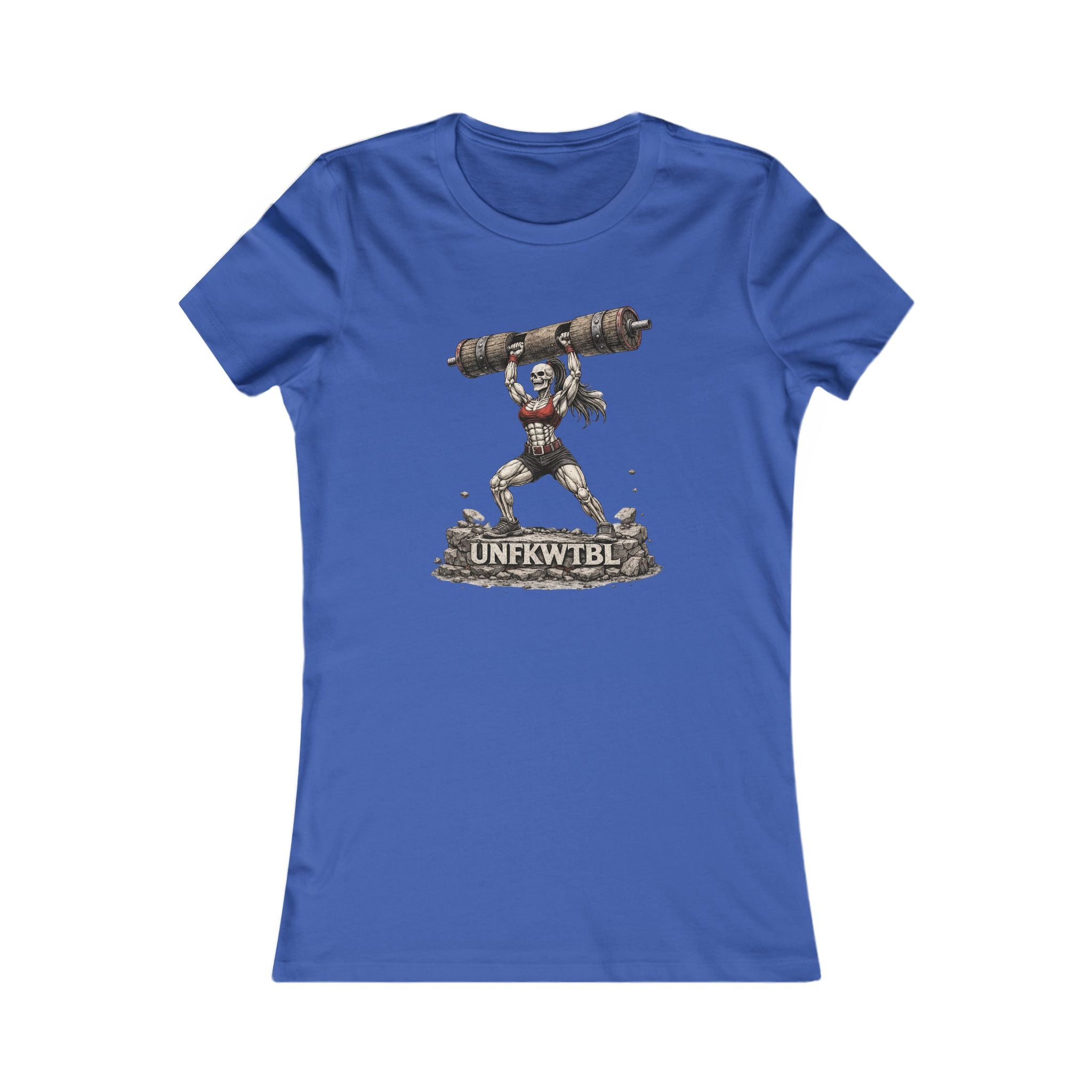 Women’s Graphic Tee — Strongwoman Lifting Log "UNFKWTBLE"