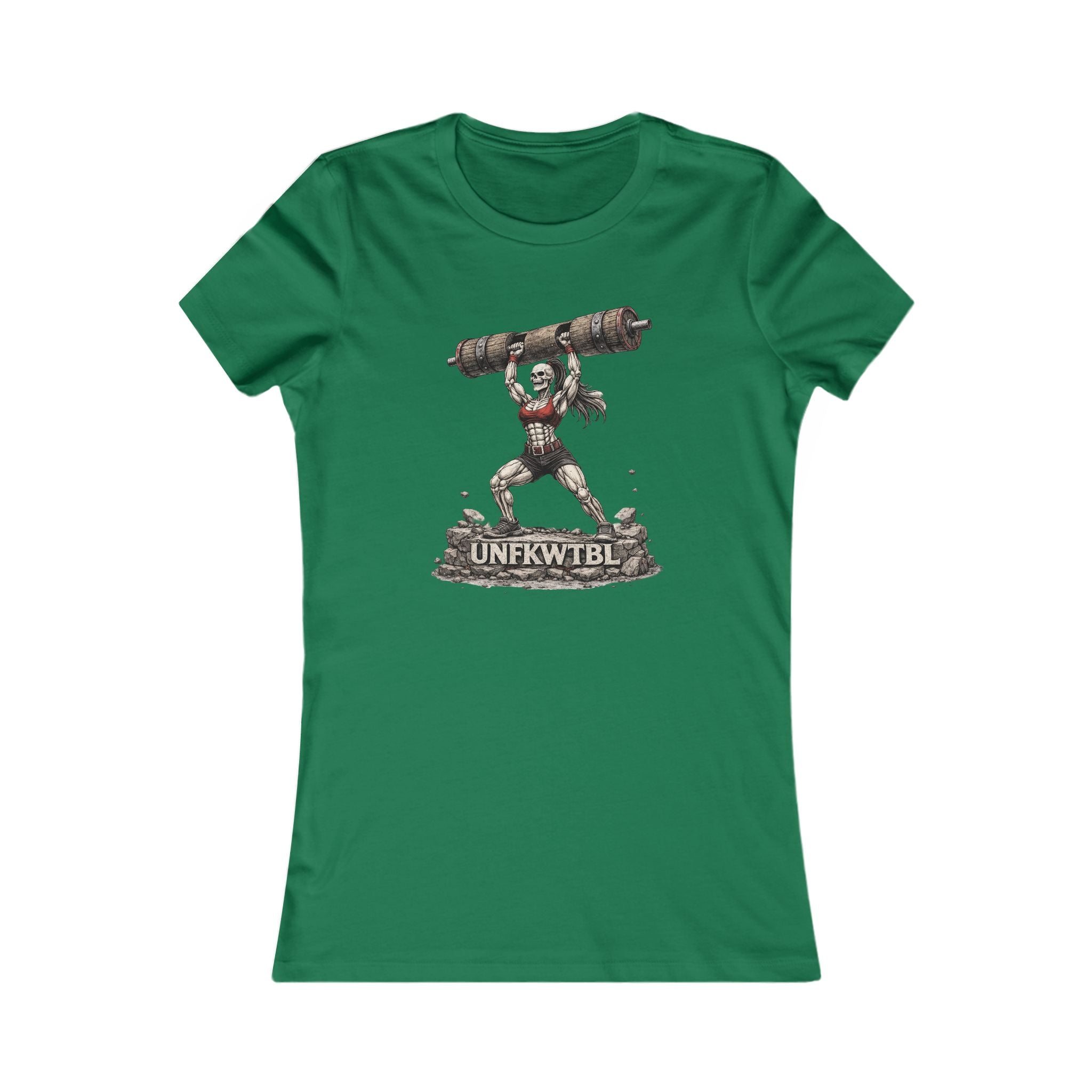 Women’s Graphic Tee — Strongwoman Lifting Log "UNFKWTBLE"