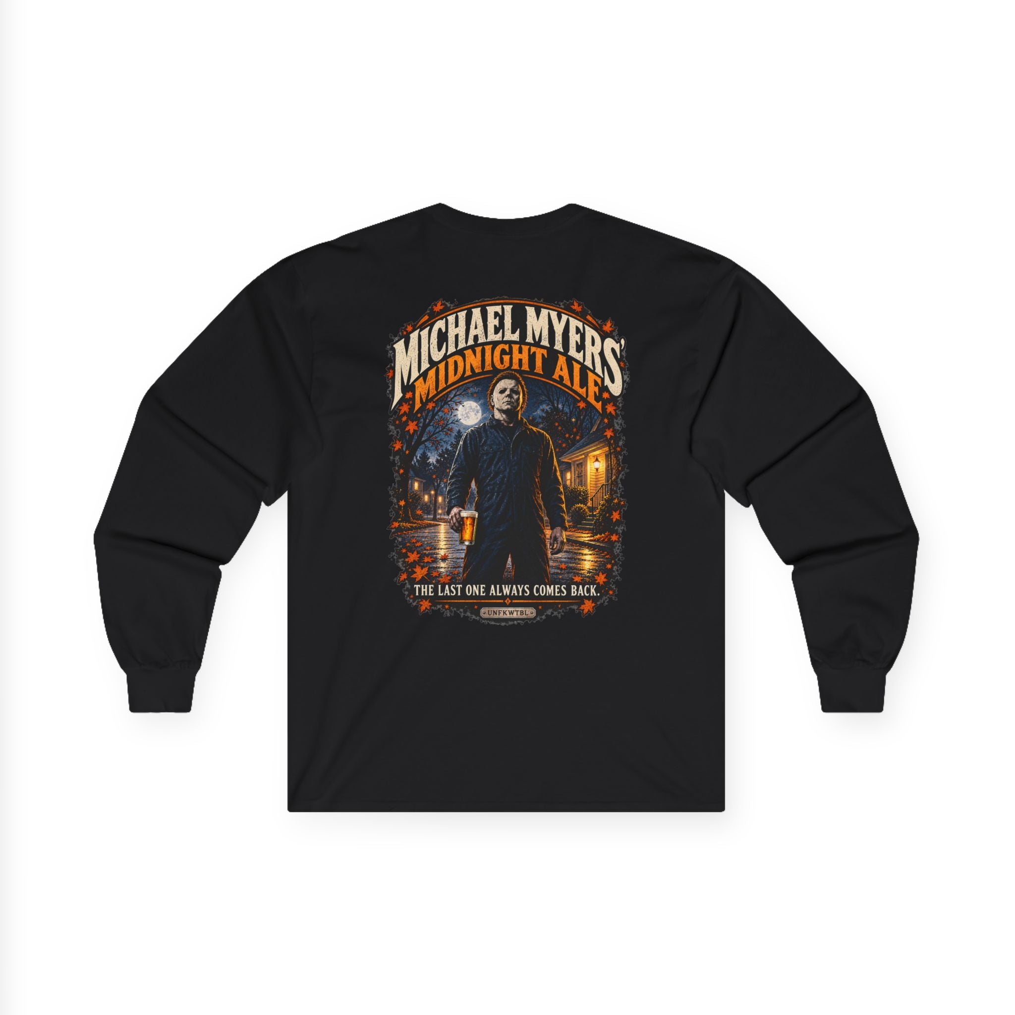 Michael Myers Midnight Ale Horror Long Sleeve Tee