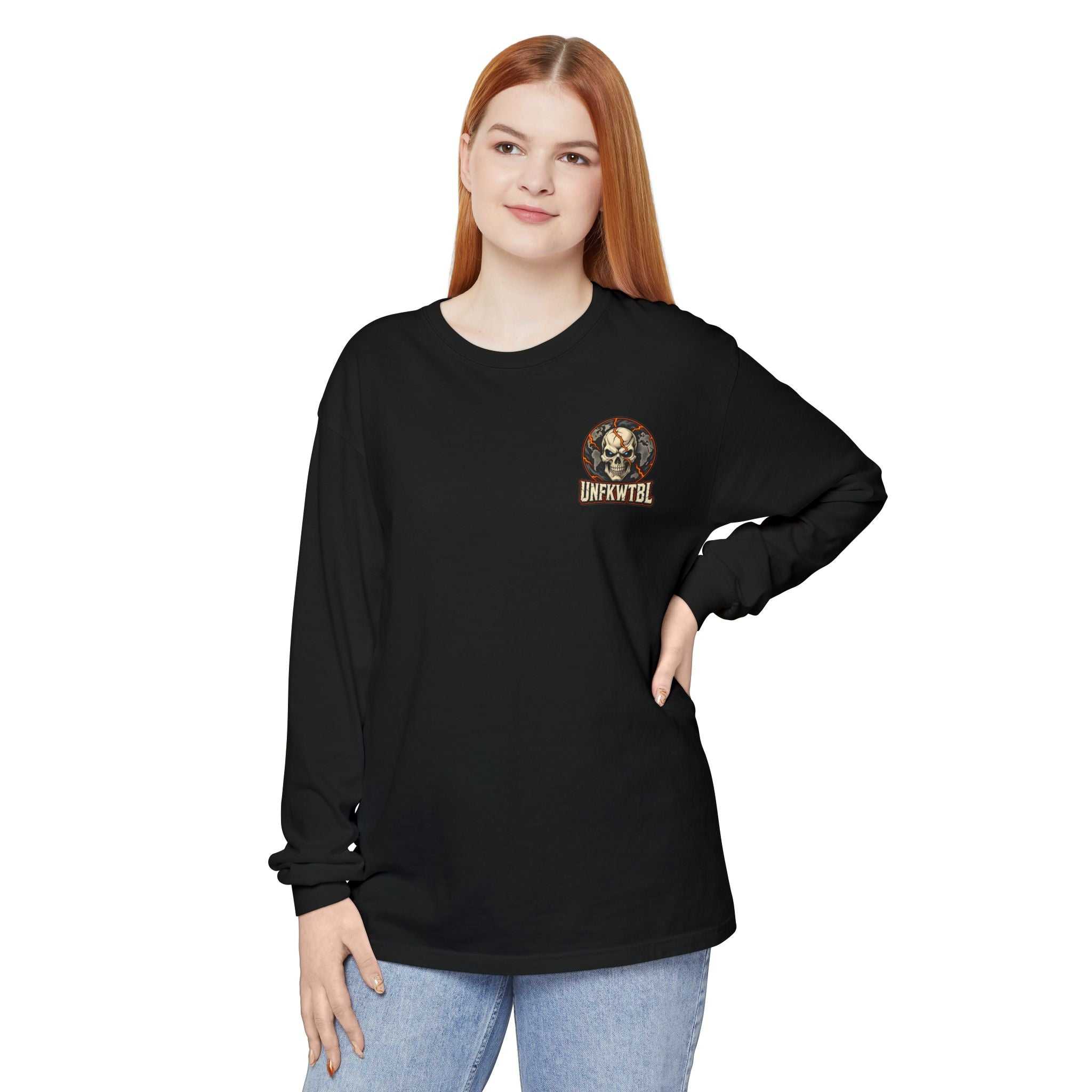 Stay Strong Atlas Skull Long Sleeve Tee