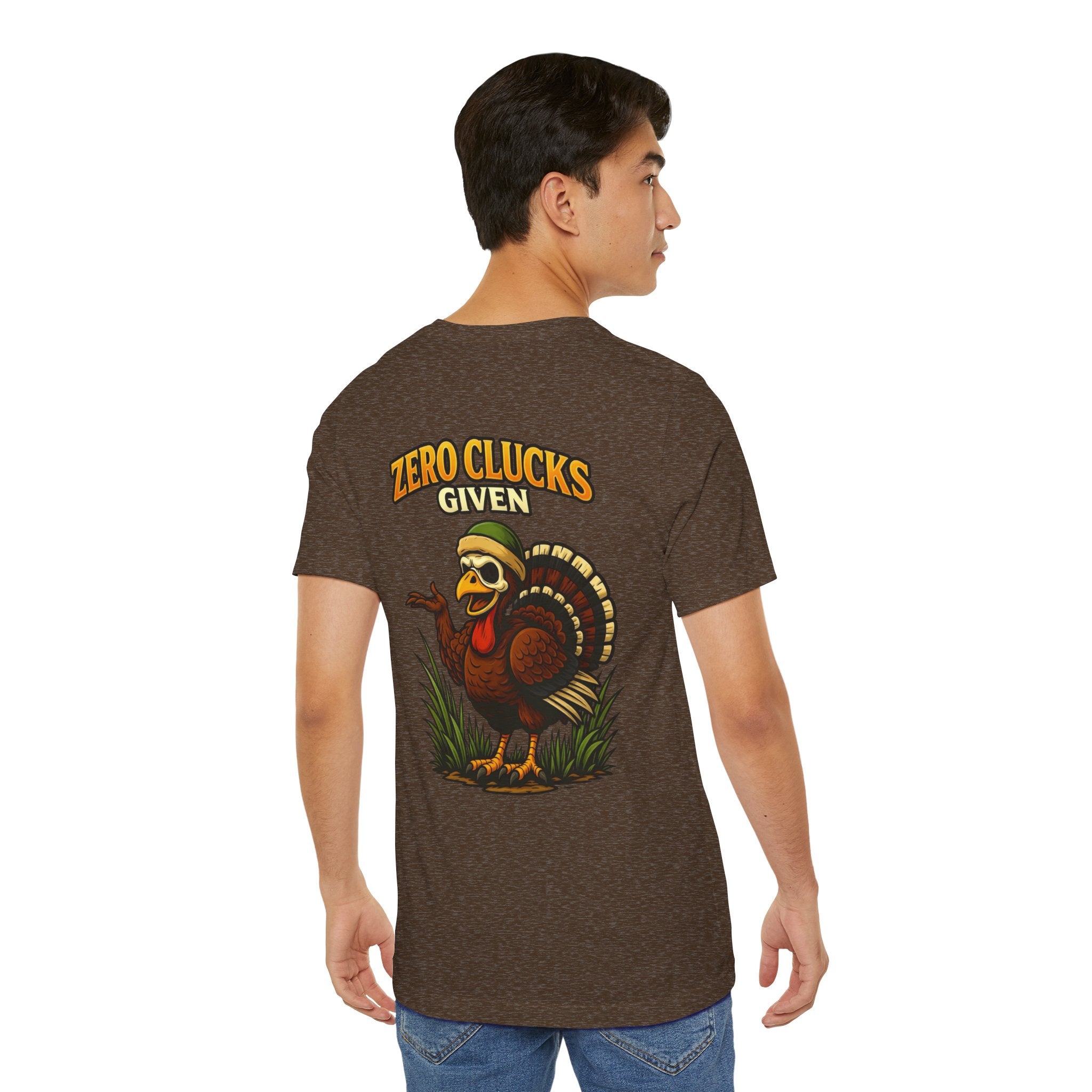 Turkey 'Zero Clucks Given' Graphic Tee – Funny Thanksgiving Shirt