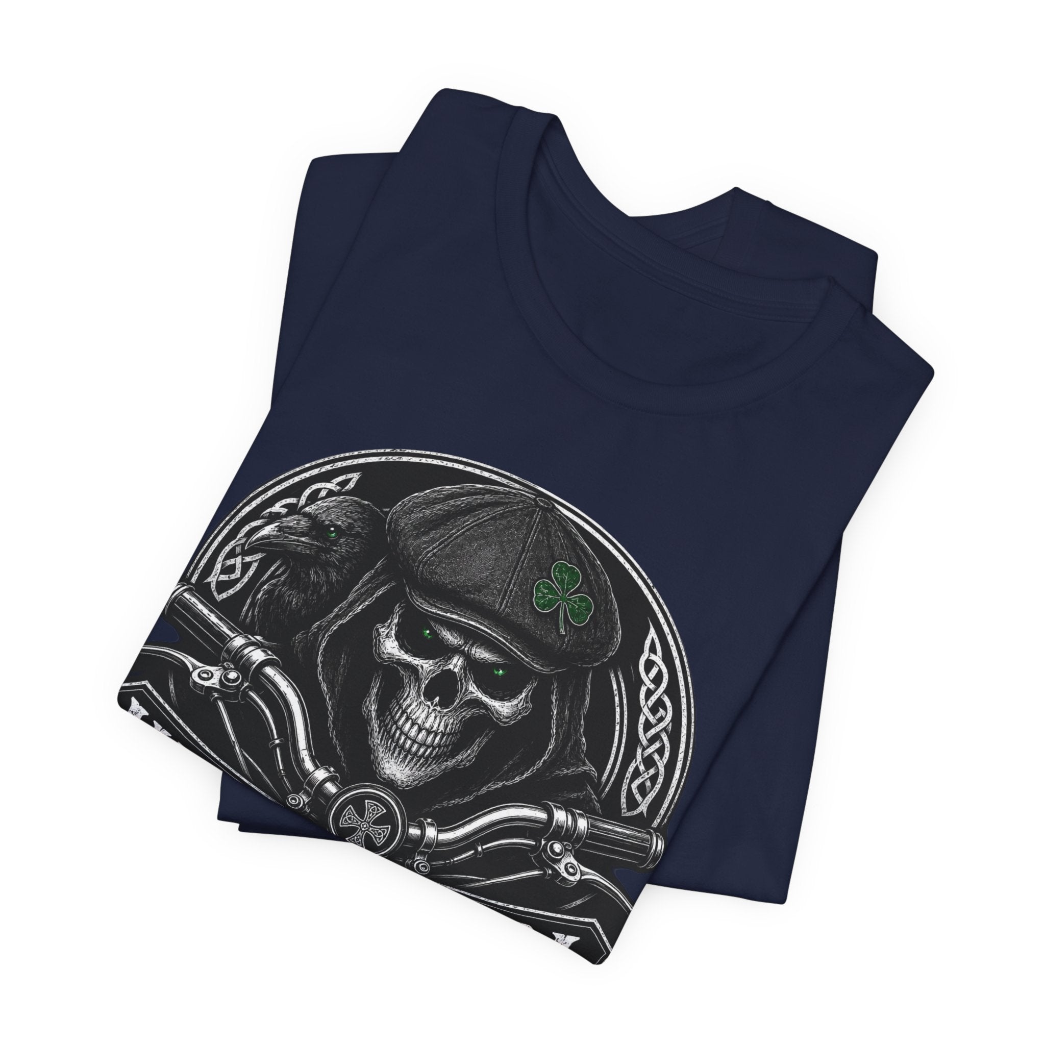 Skull Biker Tee — "UNFKWTBL" Vintage Motorcycle Graphic T-Shirt