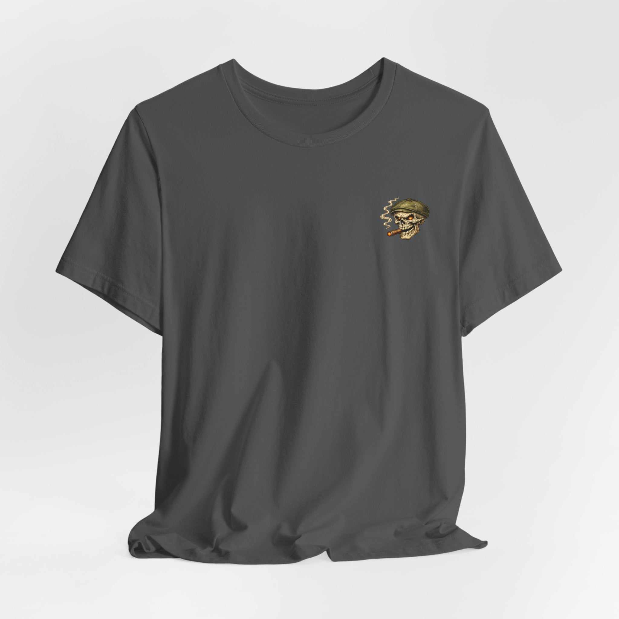 Slow Burn Survivor T-Shirt — Vintage Skull Motorcycle Flame Tee