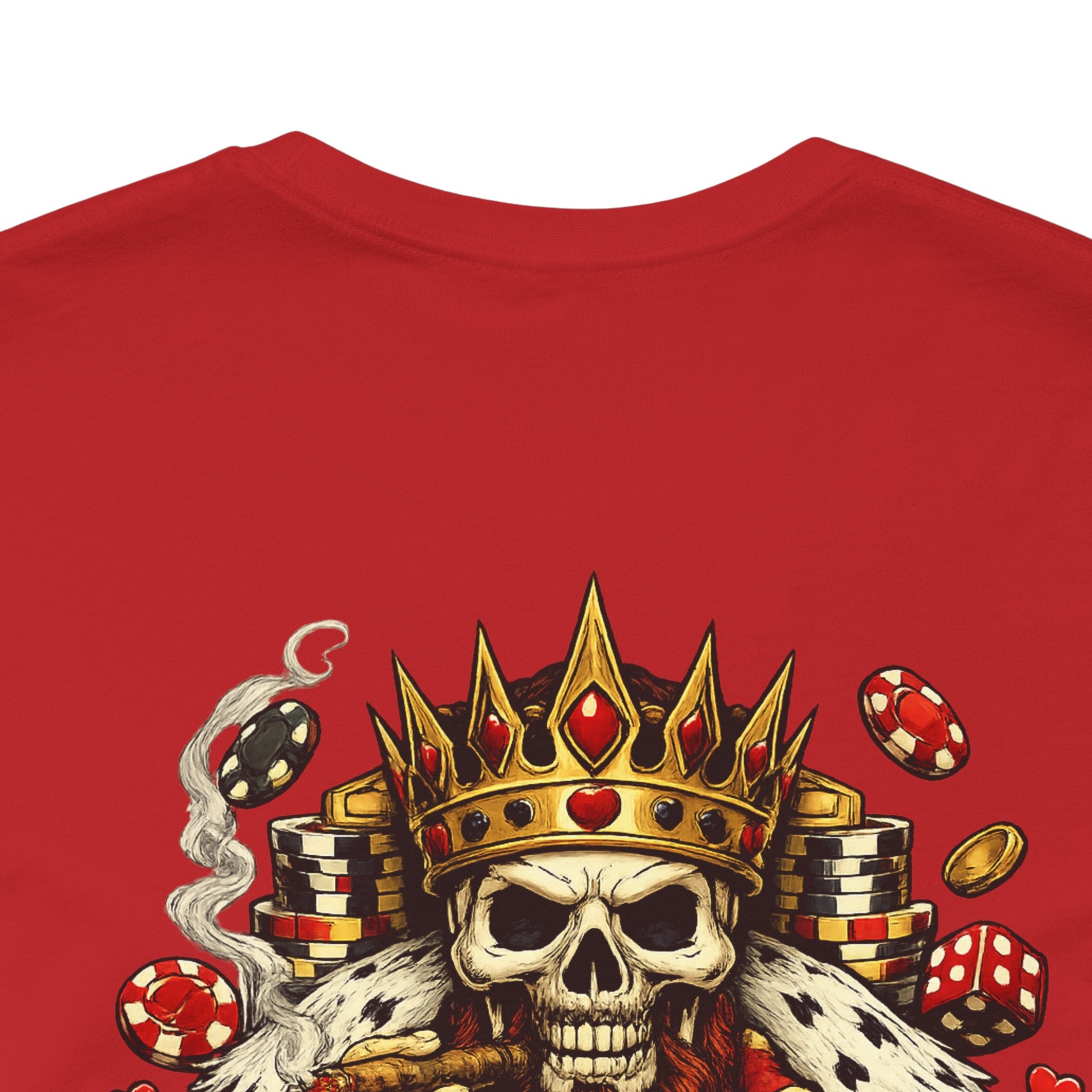 King of Hearts Skull Tee — Poker Playing Card Royalty Graphic T-Shirt