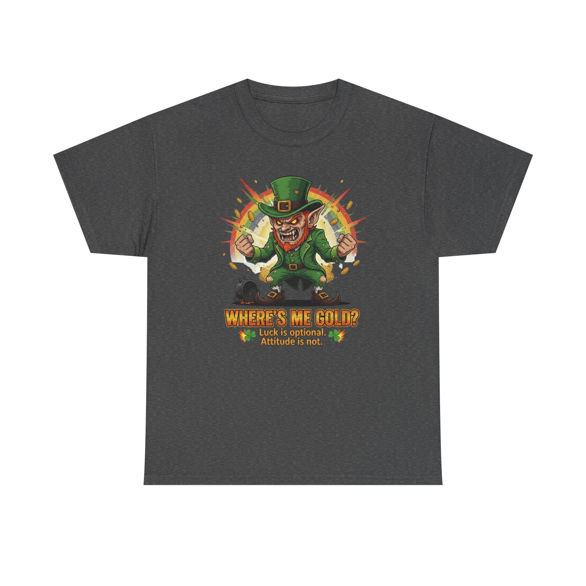 St. Patrick's Day Tee | Leprechaun Design Shirt for Luck - UNFKWTBL COMPANY INC