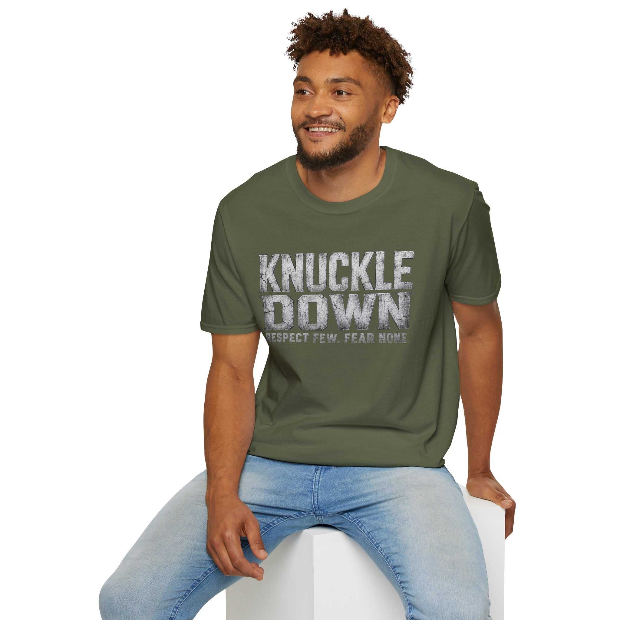 Knuckle Down Graphic T-Shirt — “Respect Few. Fear None.”