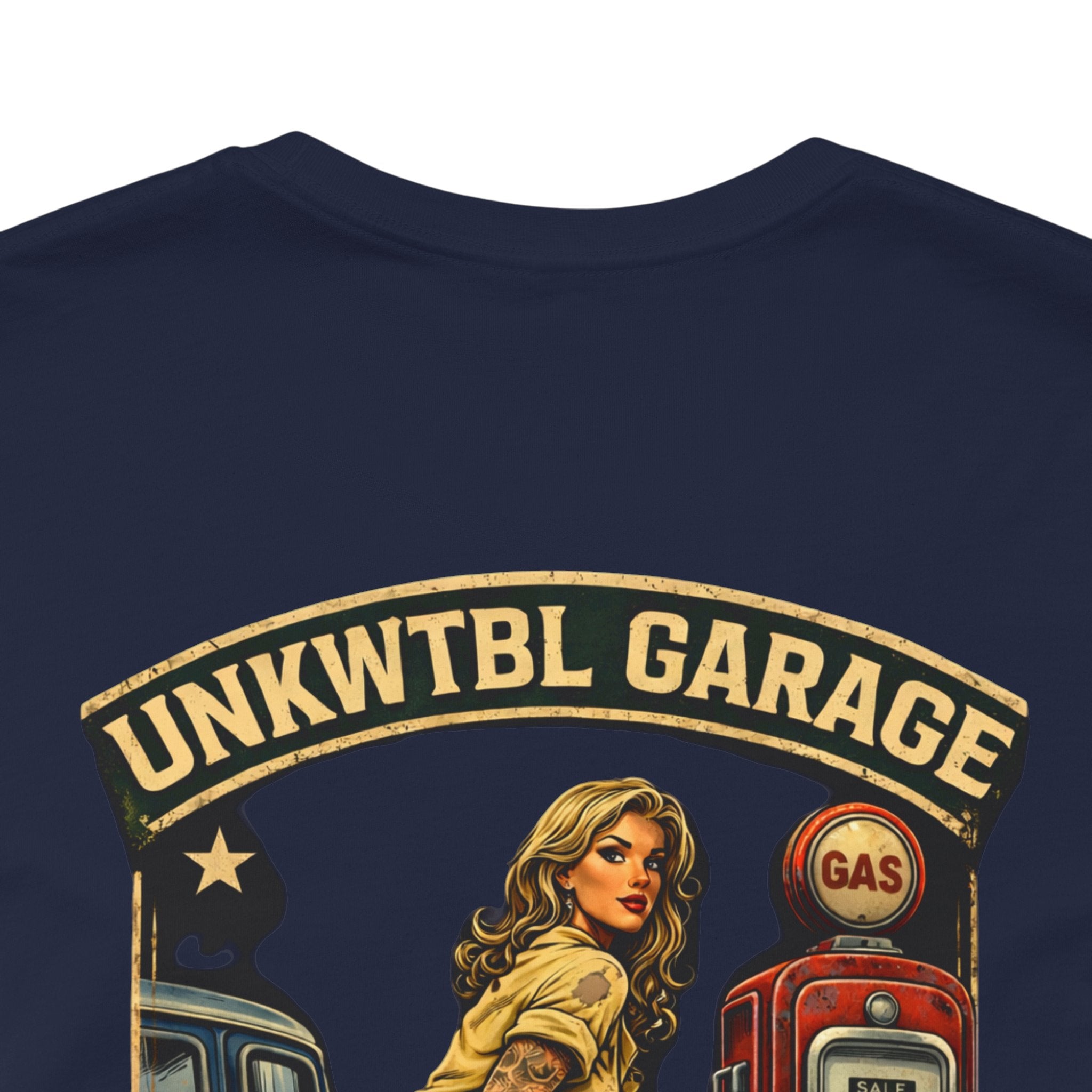 Mechanic On Duty Tee — Vintage Pinup Garage Shirt