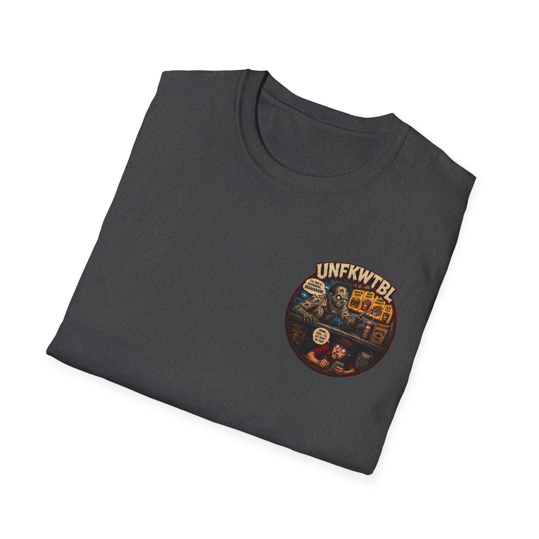 Vintage T-Shirt — "Zombie Wants Fast Food" Band Graphic