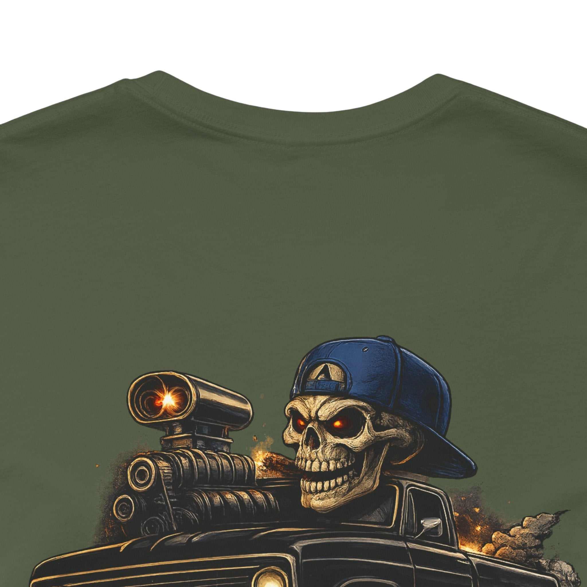 Midnight Trouble Skull Car Tee