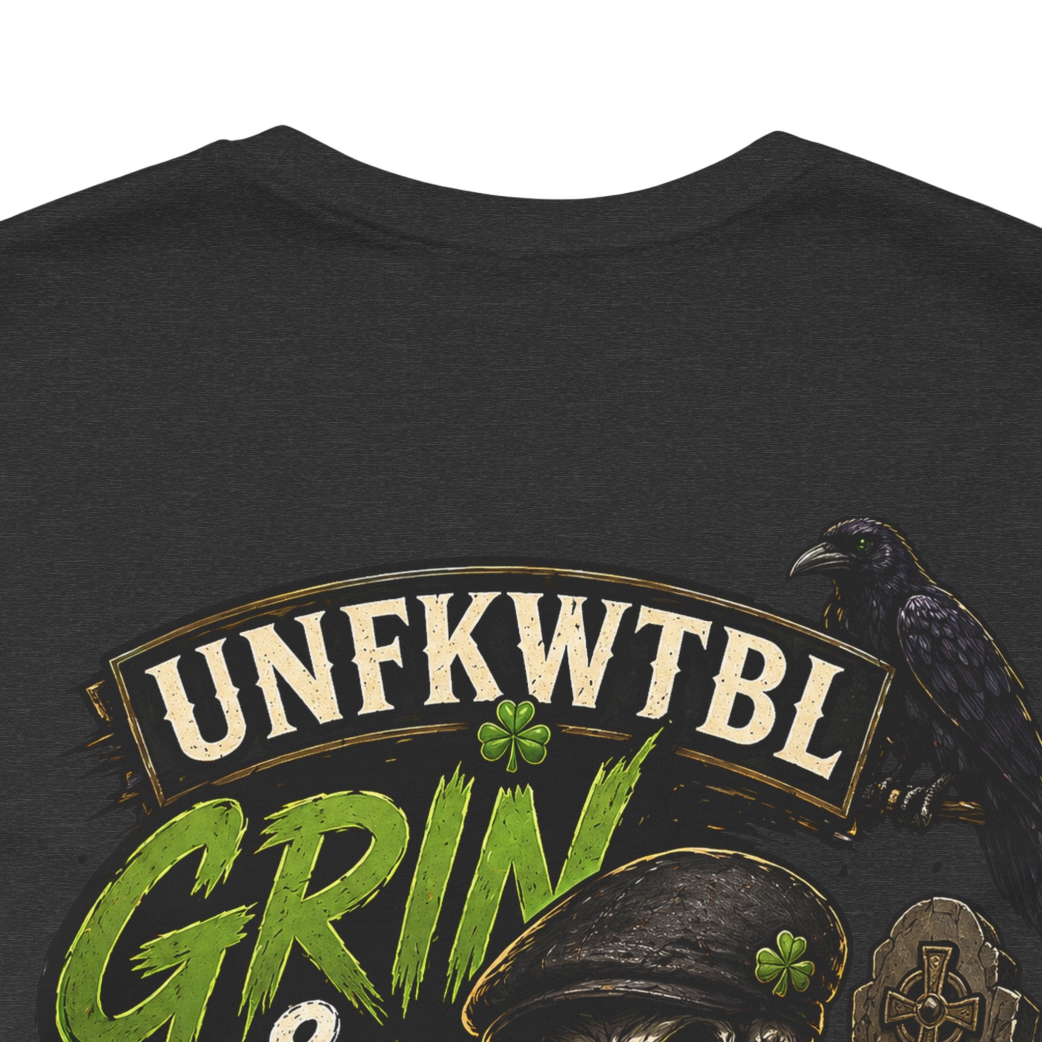 Grin & Bury It Skull Tee — Gothic Horror Graphic T-Shirt