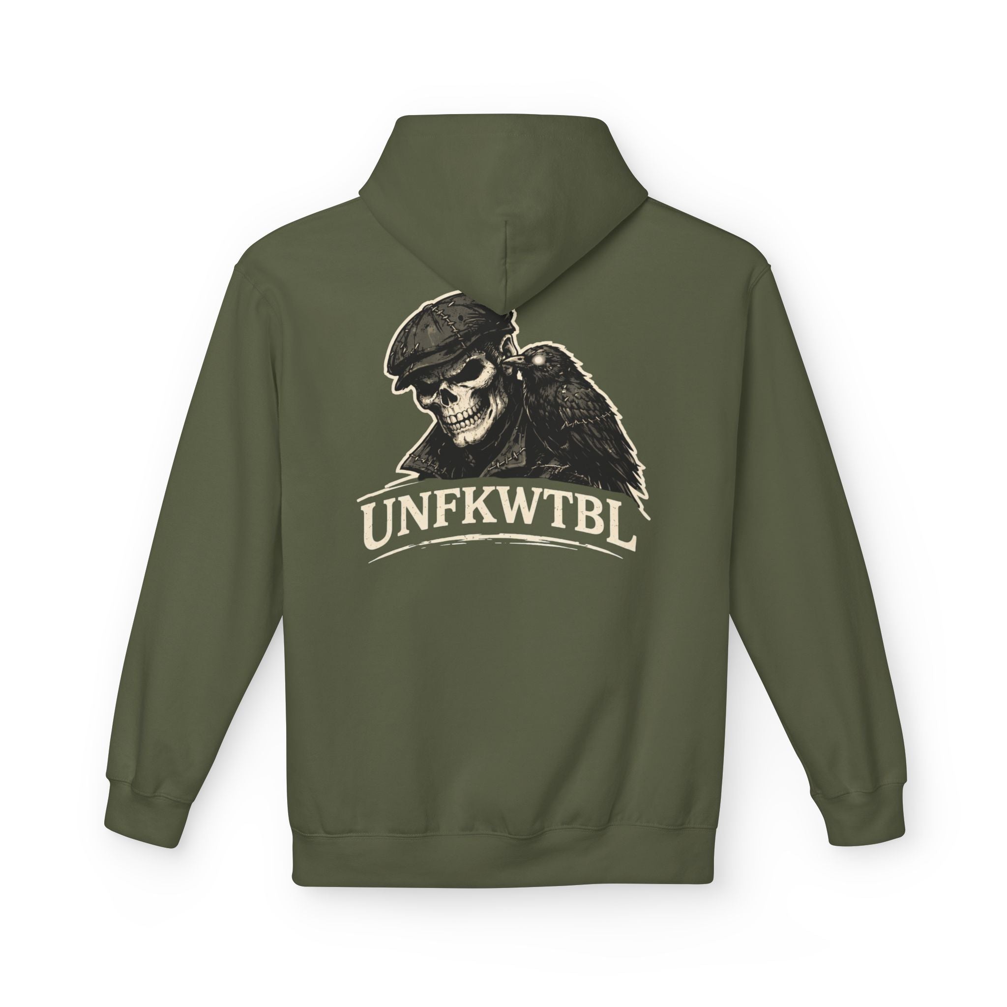 Skull & Raven "UNFKWTBL" Hoodie — Gothic Streetwear Pullover