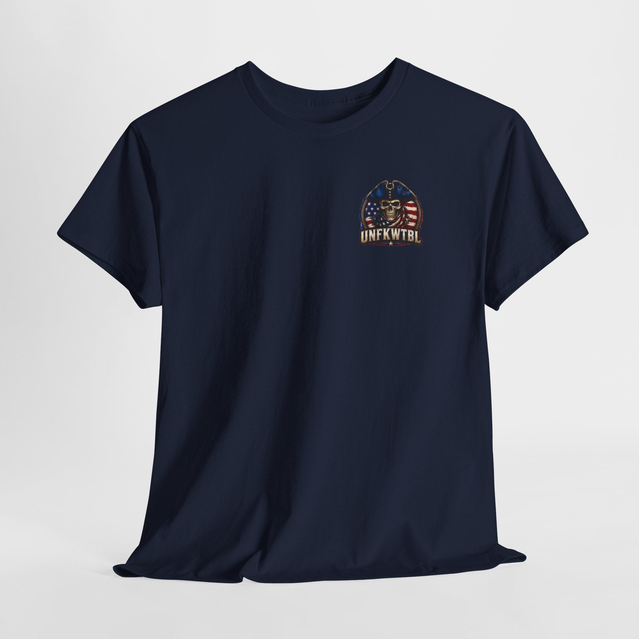 Patriotic Skull Tee — "UNFKWTBL" Americana Graphic T‑Shirt