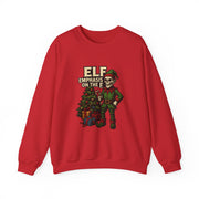 Funny Christmas Elf Sweatshirt - "Elf Emphasis on the 'F'"