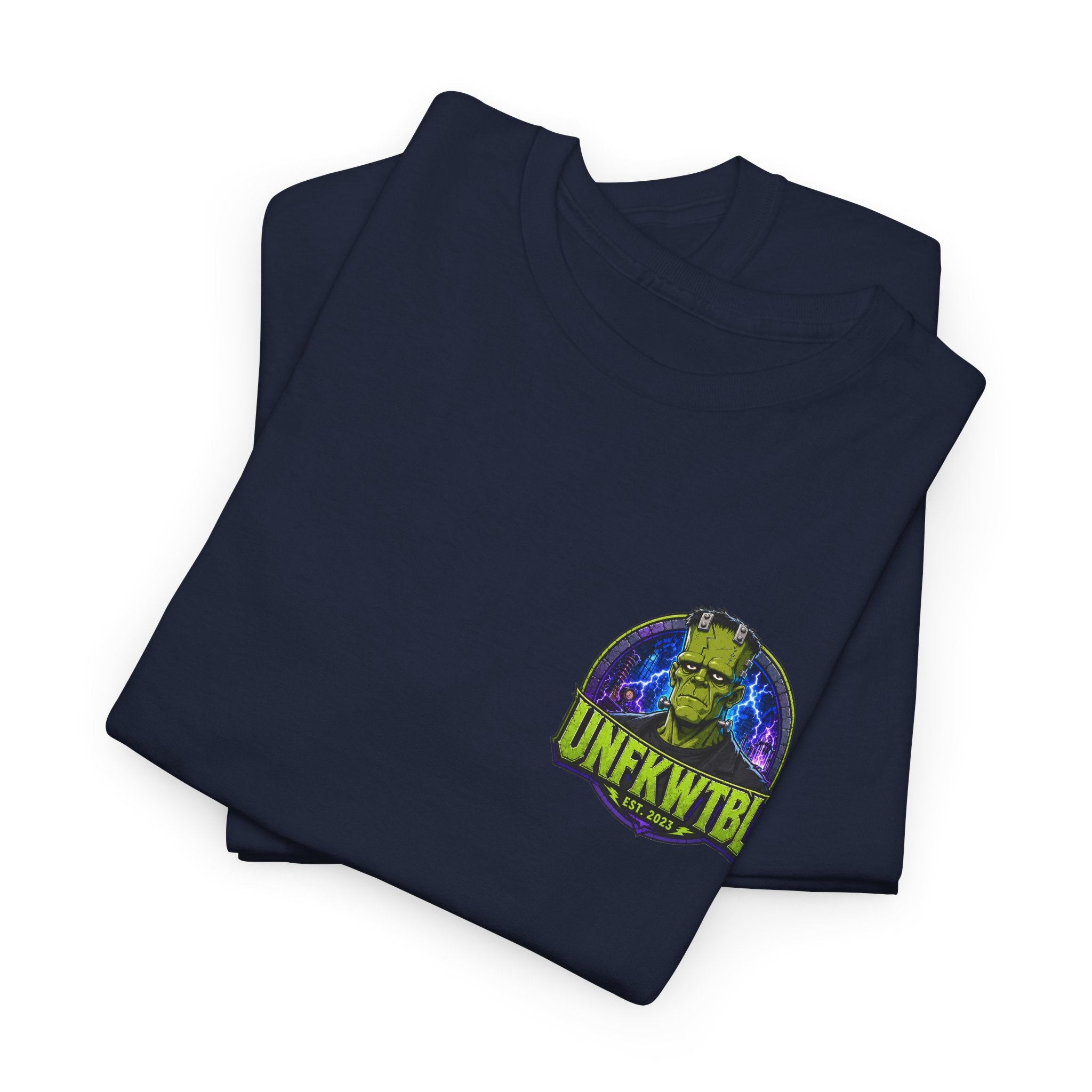 Frankenstein Lab Graphic Tee — "UNFKWTBL" Horror Sci‑Fi T-Shirt